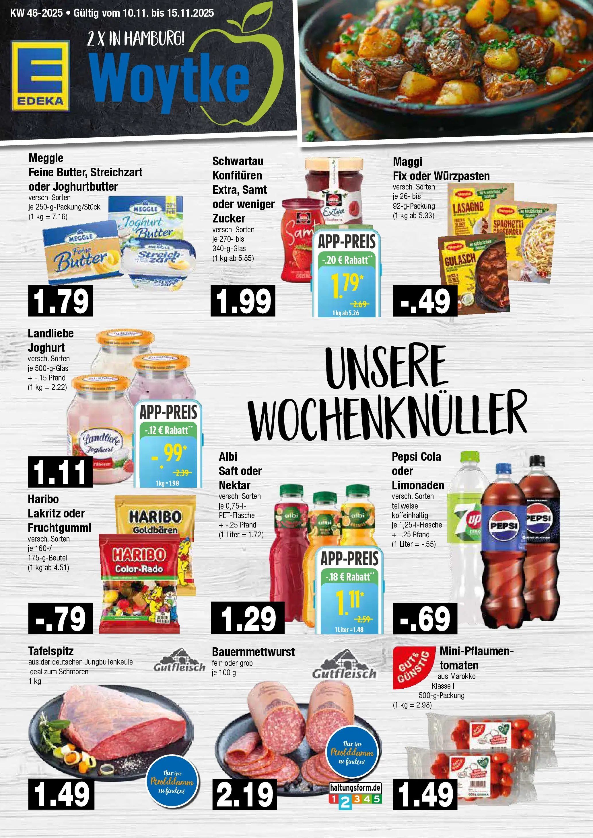 Edeka prospekt Hamburg	 (ab 10.11.2025) » Angebote Online | Seite: 1 | Produkte: Maggi, Haribo, Cola, Pepsi