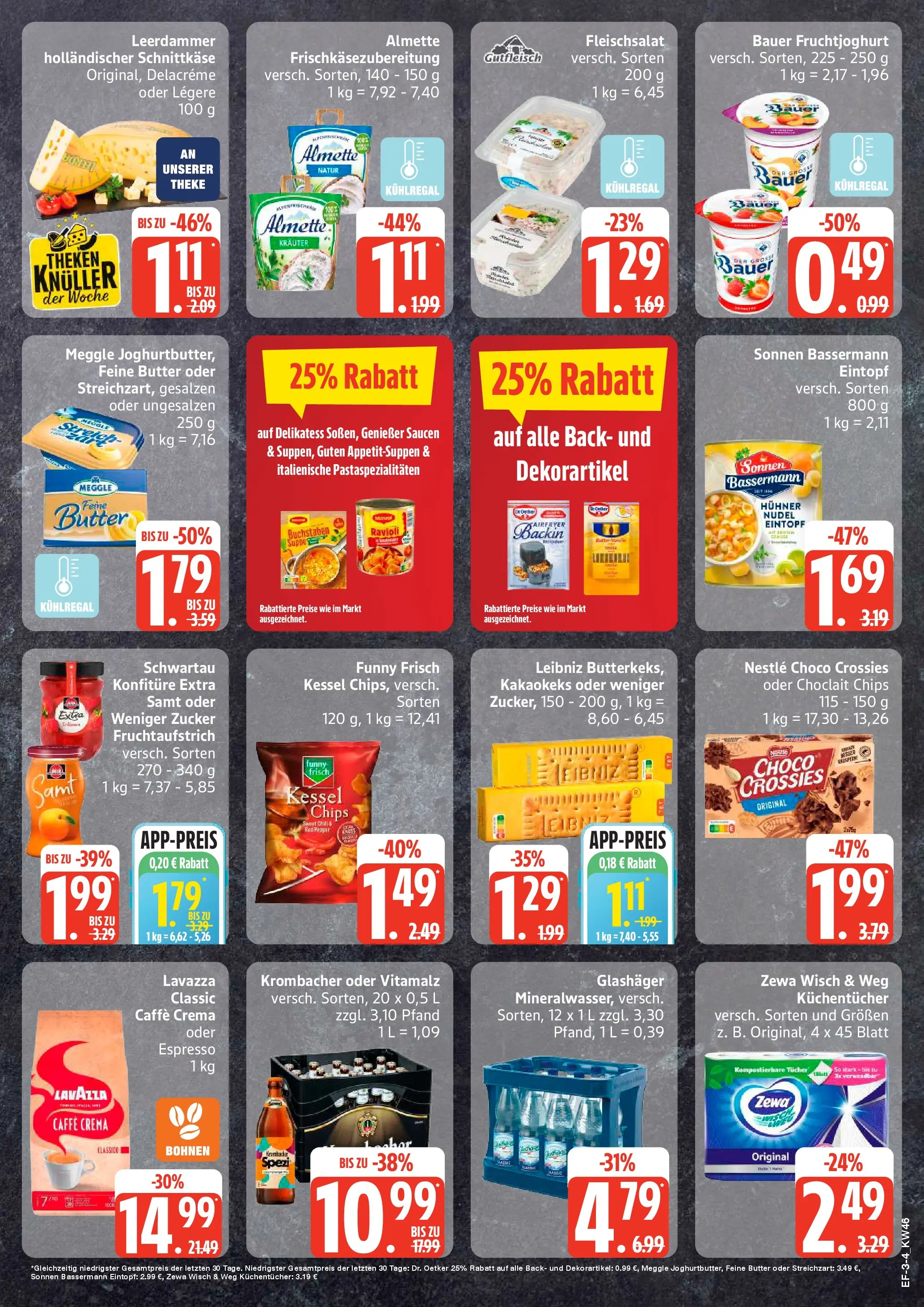 Edeka prospekt Rostock	 (ab 10.11.2025) » Angebote Online | Seite: 3 | Produkte: Theke, Fruchtjoghurt, Mineralwasser, Chips