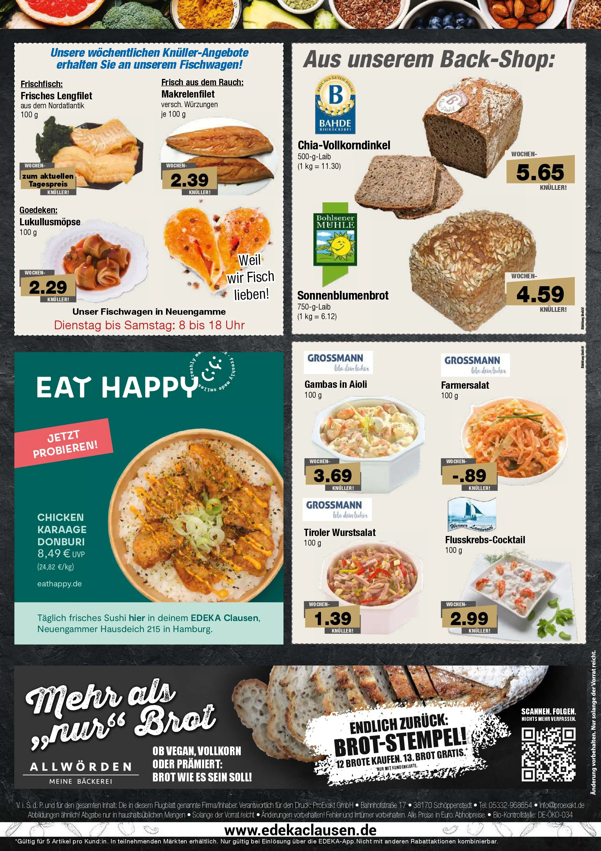 Edeka prospekt Hamburg	 (ab 10.11.2025) » Angebote Online | Seite: 8 | Produkte: Mühle, Bäckerei, Brot, Uhr