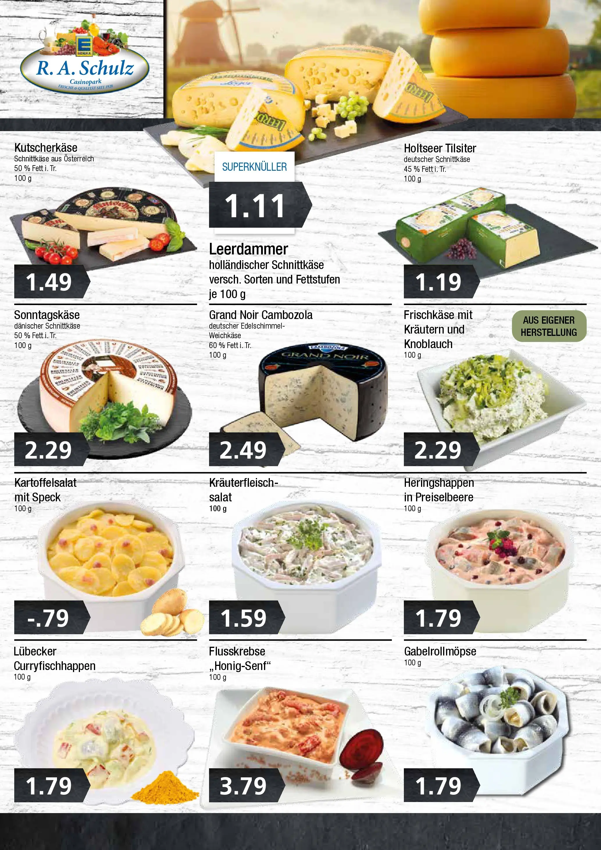 Edeka prospekt Wentorf	 (ab 10.11.2025) » Angebote Online | Seite: 4 | Produkte: Leerdammer, Knoblauch, Salat, Frischkase