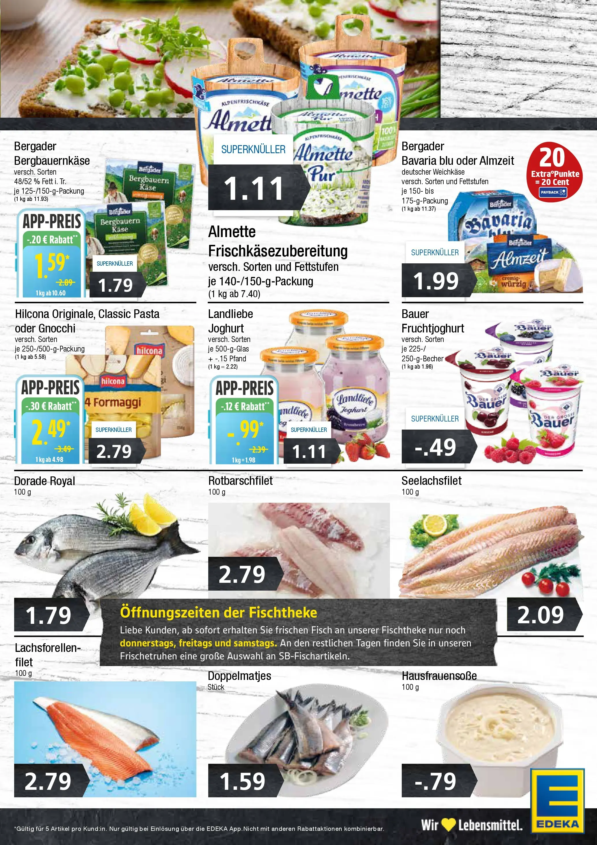 Edeka prospekt Wentorf	 (ab 10.11.2025) » Angebote Online | Seite: 5 | Produkte: Almette, Käse, Joghurt, Landliebe joghurt