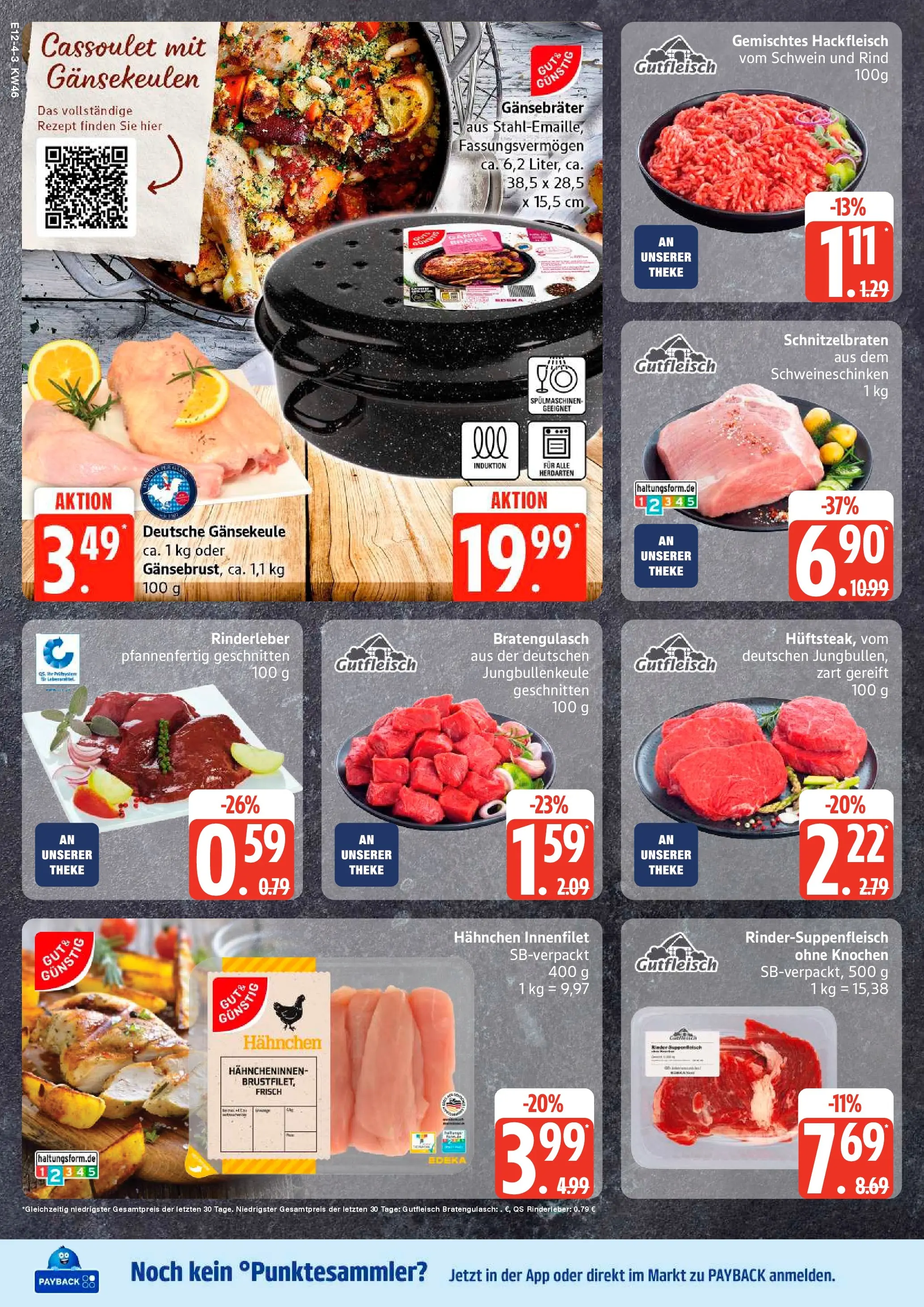 Edeka prospekt Lübeck	 (ab 10.11.2025) » Angebote Online | Seite: 6 | Produkte: Hahnchen, Theke, Steak, Hackfleisch
