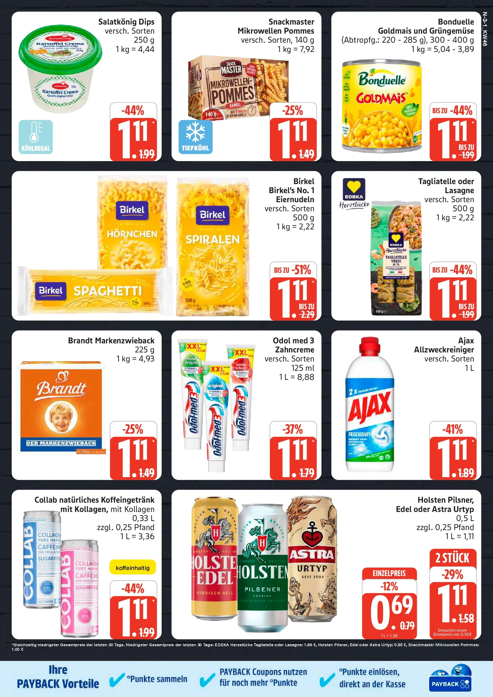 Marktkauf - Marktkauf: Wochenangebote (ab 10.11.2025) » Angebote online | Seite: 3 | Produkte: Pommes, Astra, Holsten, Creme