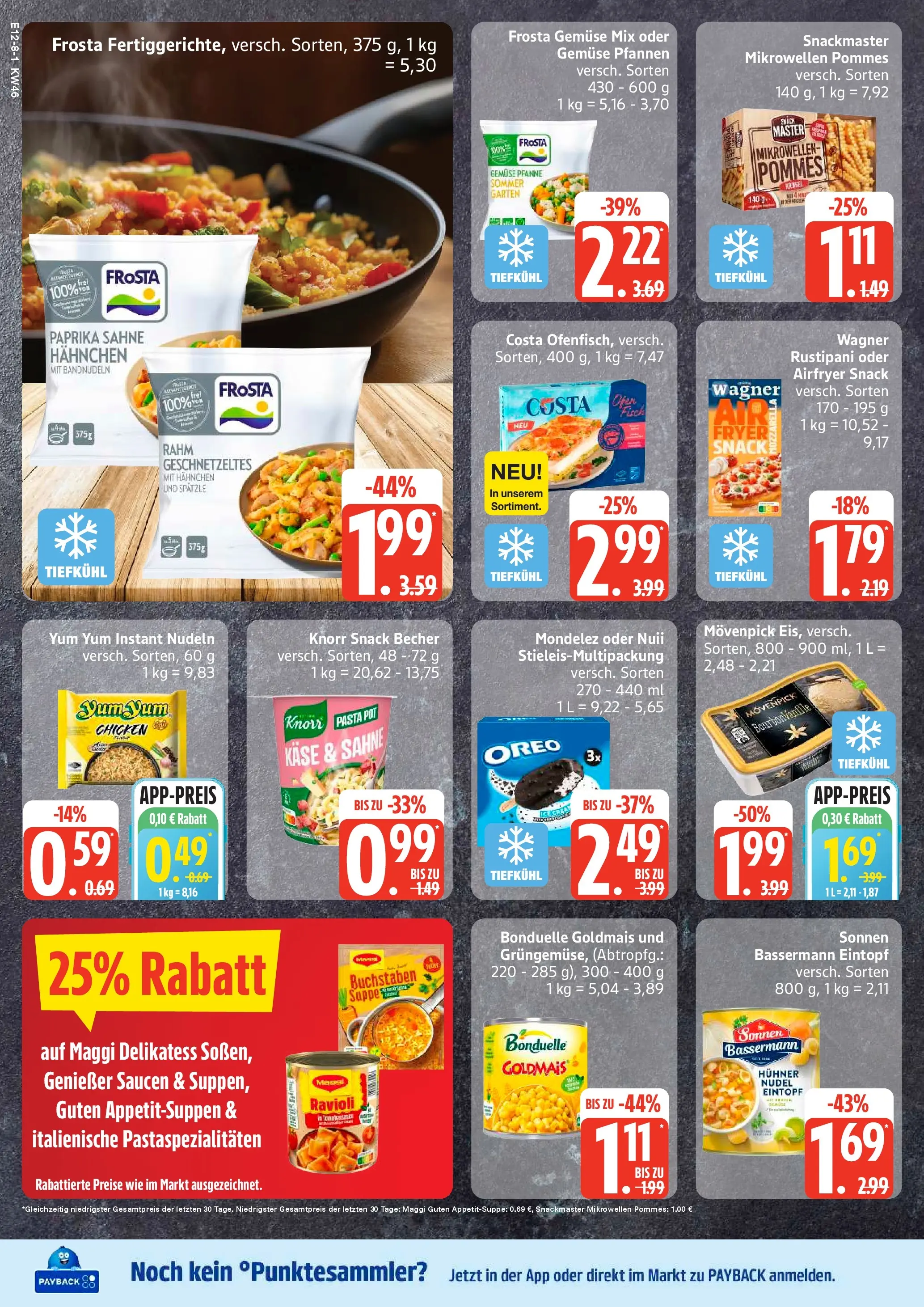 Edeka prospekt Hamburg	 (ab 10.11.2025) » Angebote Online | Seite: 12 | Produkte: Käse, Frosta, Paprika, Sahne