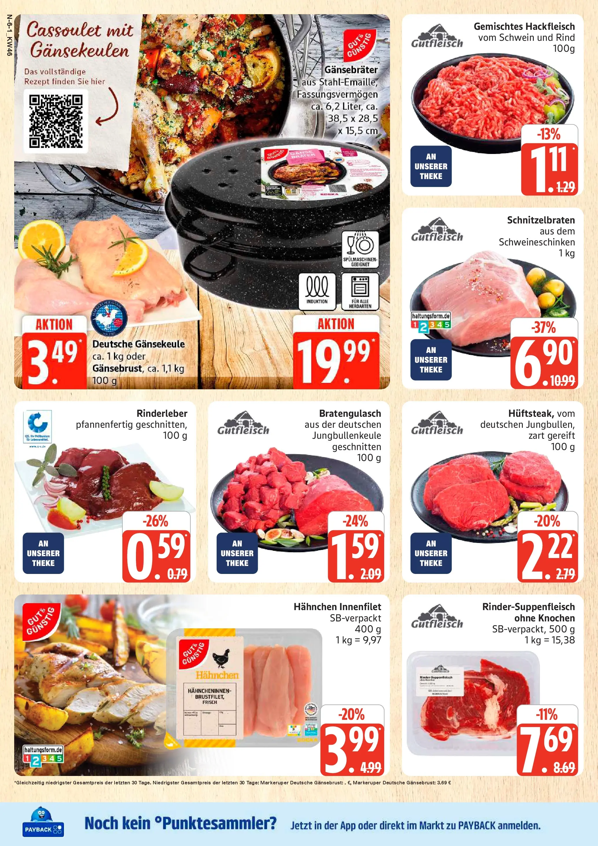 Marktkauf - Marktkauf: Wochenangebote (ab 10.11.2025) » Angebote online | Seite: 6 | Produkte: Hahnchen, Theke, Hackfleisch