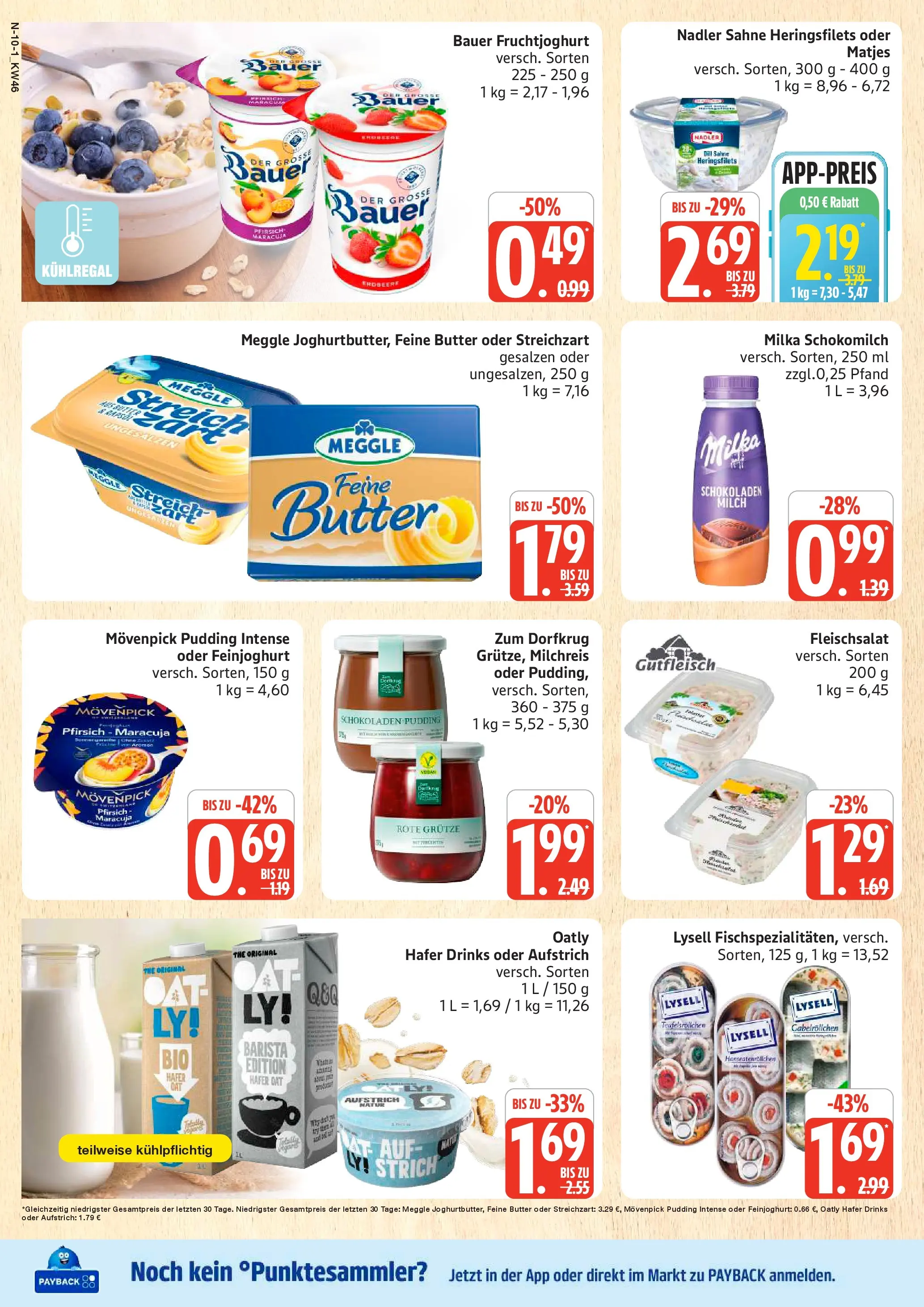 Marktkauf - Marktkauf: Wochenangebote (ab 10.11.2025) » Angebote online | Seite: 10 | Produkte: Butter, Milka, Pudding, Oatly