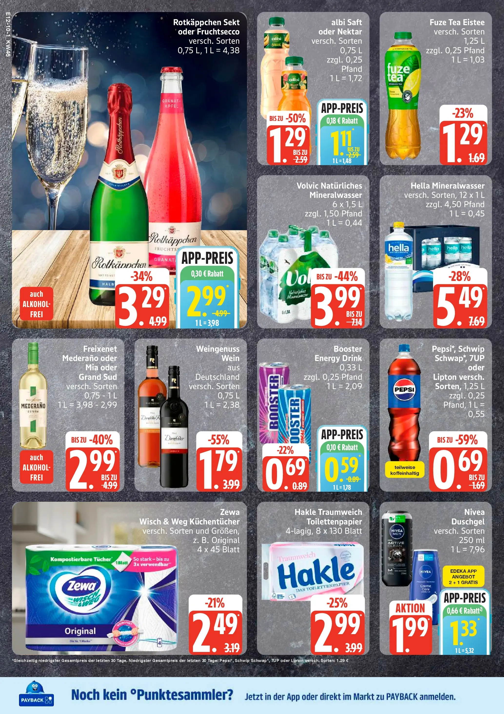 Edeka prospekt Hamburg	 (ab 10.11.2025) » Angebote Online | Seite: 18 | Produkte: Rotkappchen sekt, Energy, Äpfel, Zewa