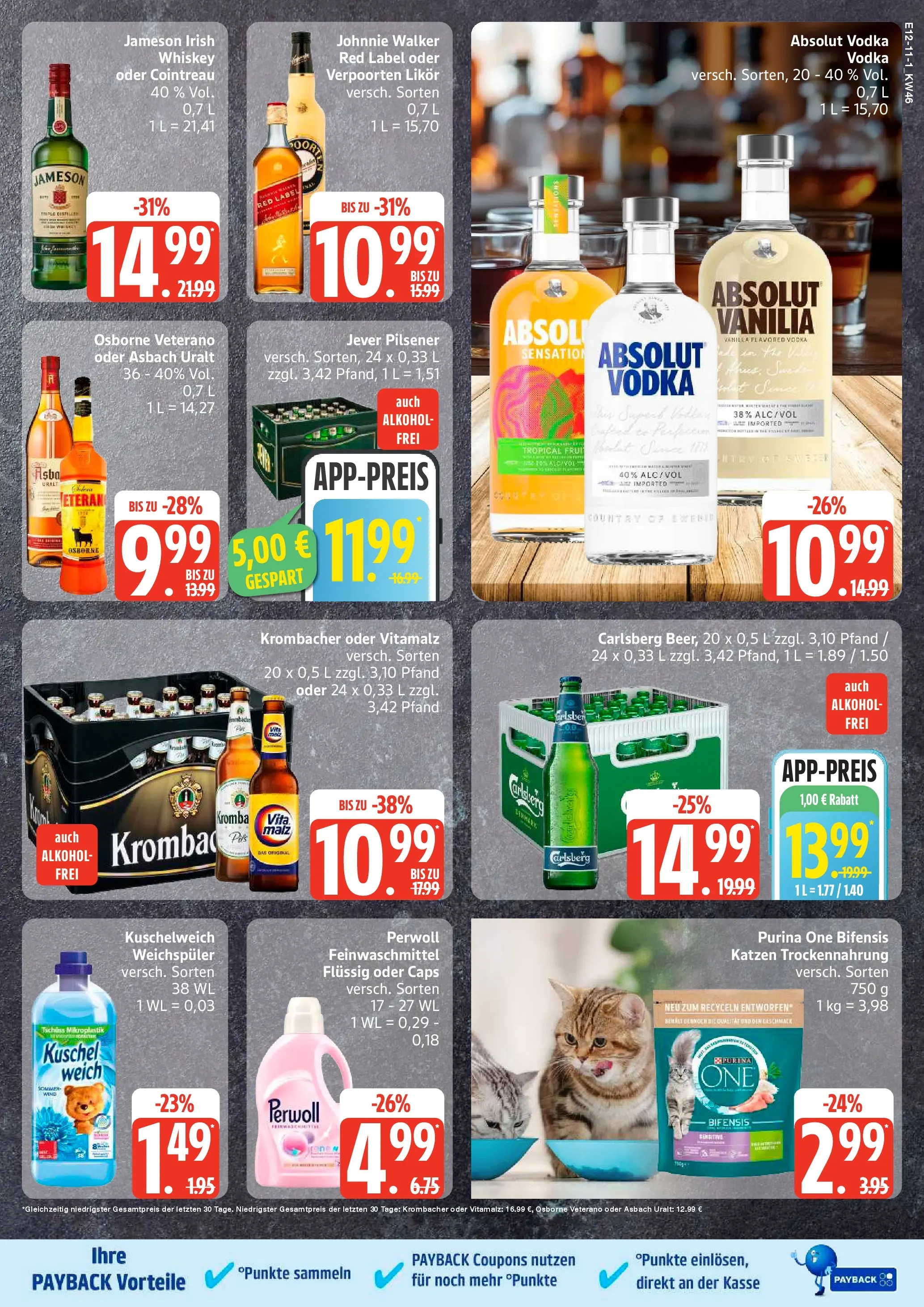 Edeka prospekt Hamburg	 (ab 10.11.2025) » Angebote Online | Seite: 19 | Produkte: Osborne, Likör, Jever, Whiskey