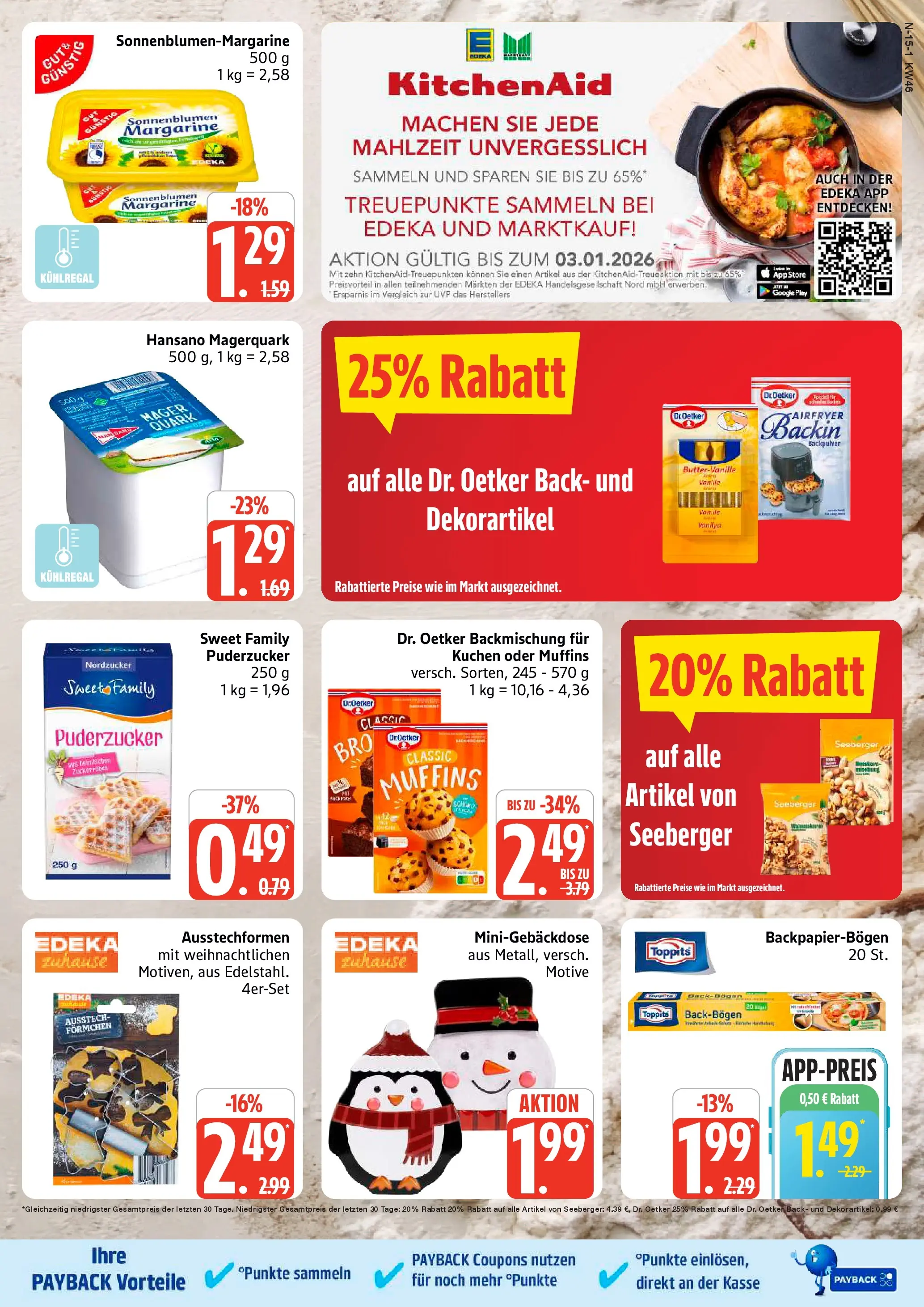Marktkauf - Marktkauf: Wochenangebote (ab 10.11.2025) » Angebote online | Seite: 15 | Produkte: Margarine, Quark, Magerquark, Kuchen