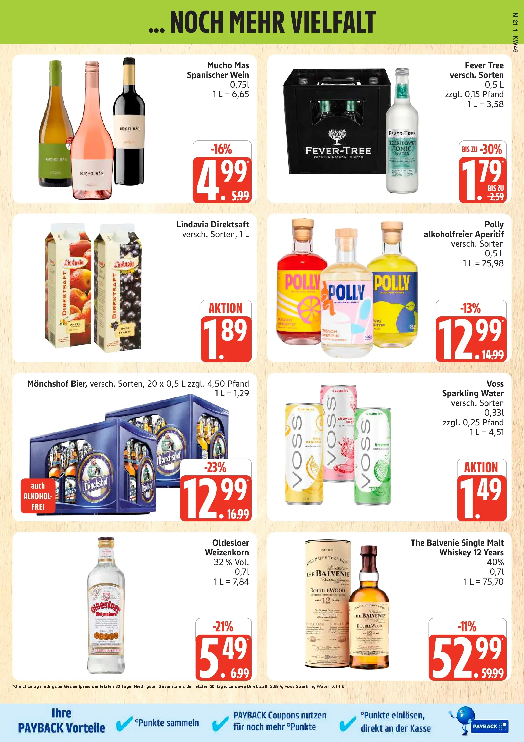 Marktkauf - Marktkauf: Wochenangebote (ab 10.11.2025) » Angebote online | Seite: 21 | Produkte: Monchshof, Oldesloer, Wein, Whiskey