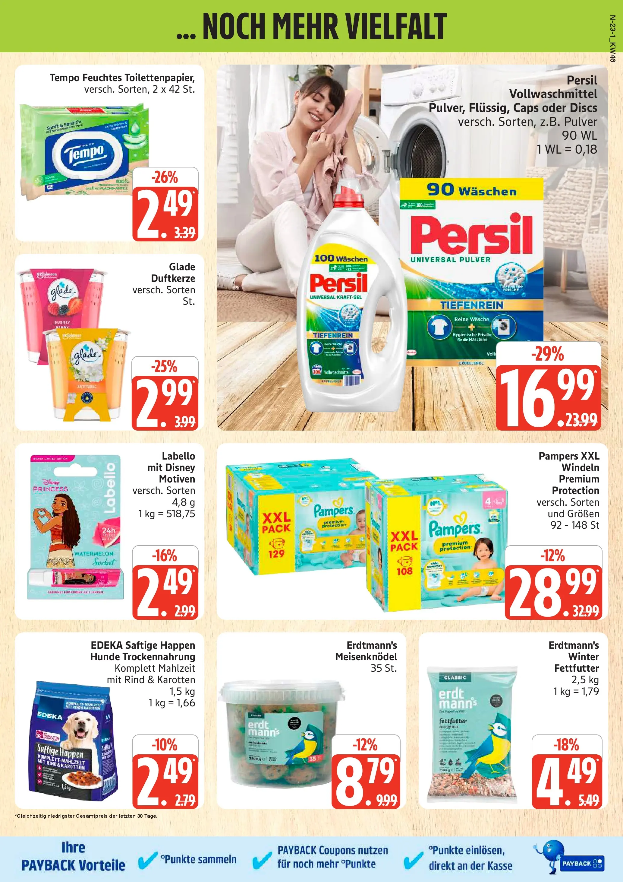 Marktkauf - Marktkauf: Wochenangebote (ab 10.11.2025) » Angebote online | Seite: 23 | Produkte: Pampers, Tempo, Persil