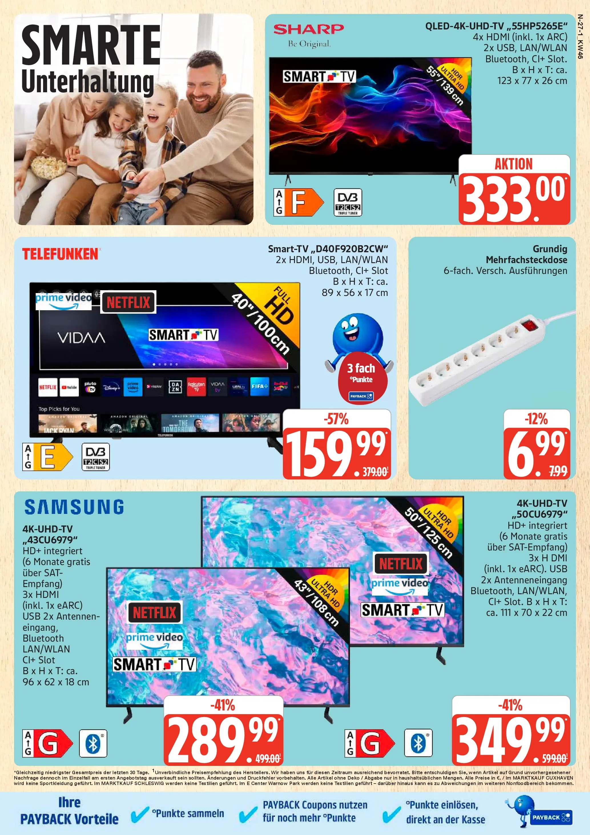 Marktkauf - Marktkauf: Wochenangebote (ab 10.11.2025) » Angebote online | Seite: 27 | Produkte: Top, USB, Samsung, Smart TV