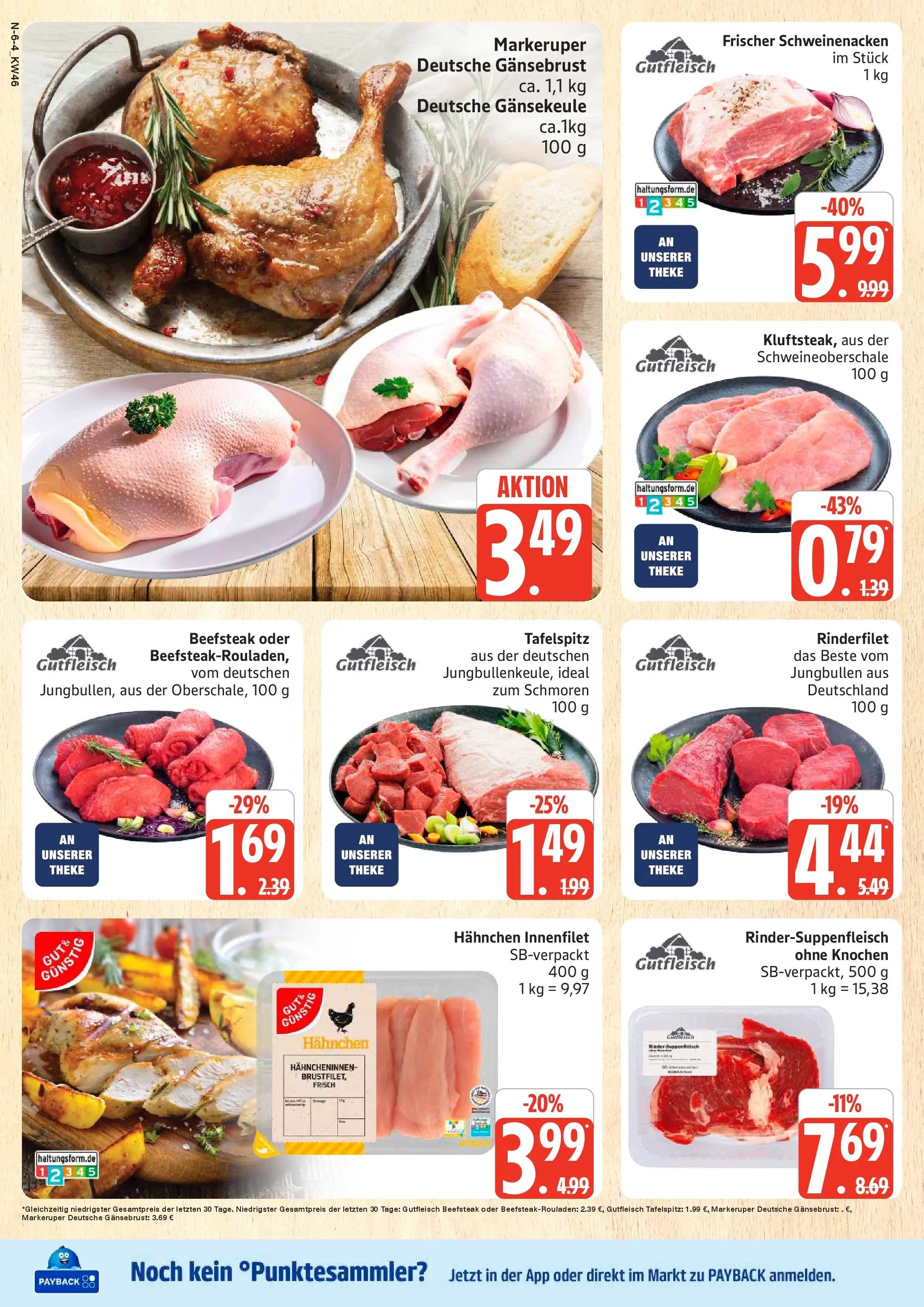 Marktkauf Prospekt Neuenkirchen	 (ab 10.11.2025) » Angebote online | Seite: 6 | Produkte: Tafelspitz, Hahnchen, Theke, Schweinenacken