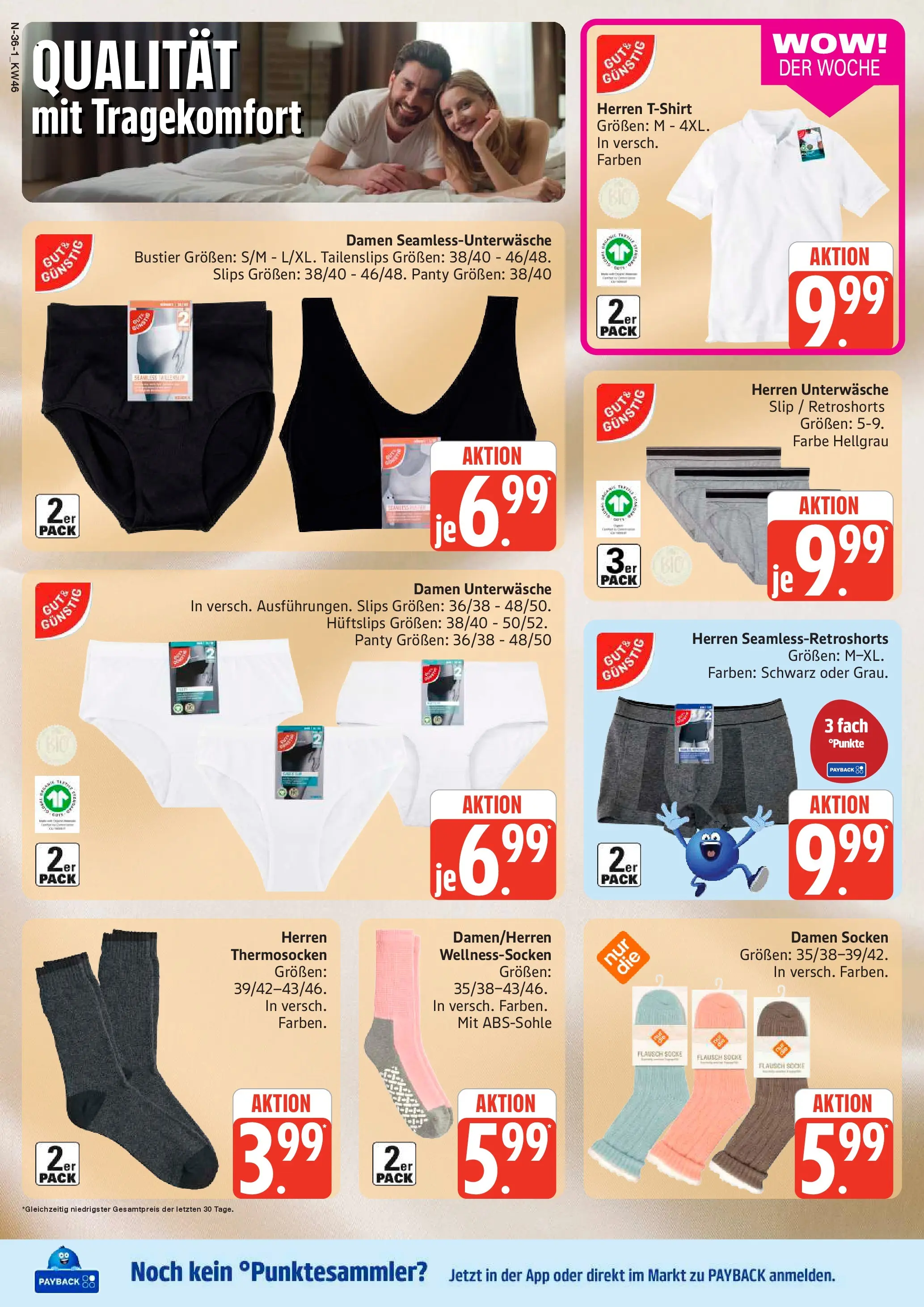 Marktkauf - Marktkauf: Wochenangebote (ab 10.11.2025) » Angebote online | Seite: 36 | Produkte: Unterwäsche, Socken, Slip