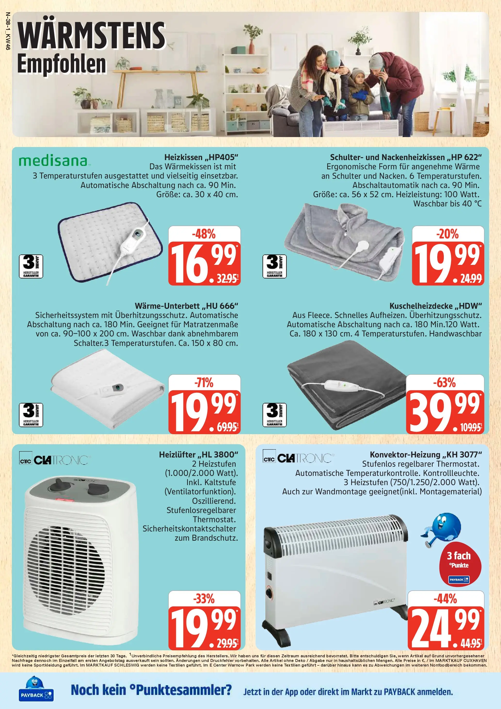 Marktkauf - Marktkauf: Wochenangebote (ab 10.11.2025) » Angebote online | Seite: 38 | Produkte: Heizkissen