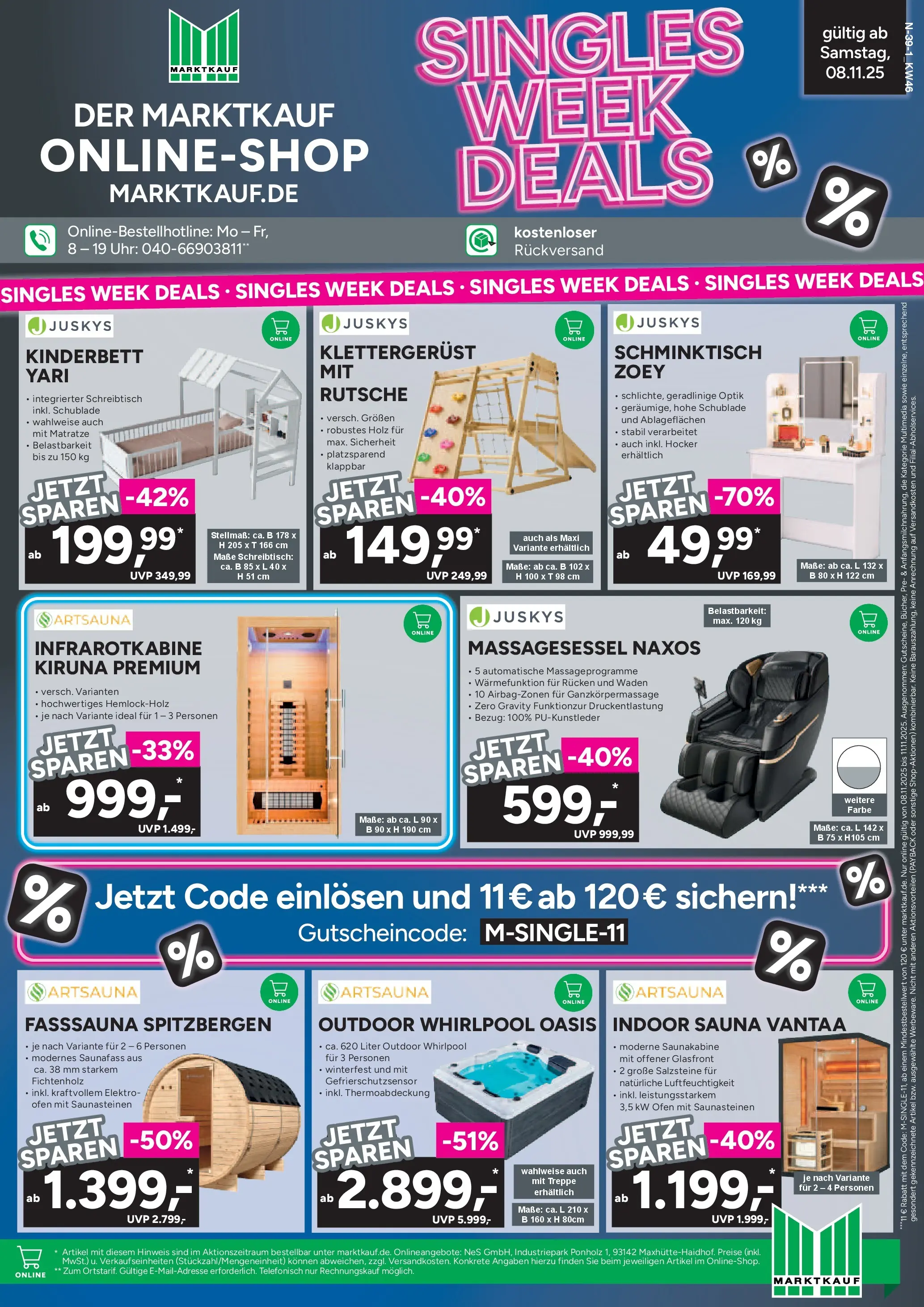 Marktkauf - Marktkauf: Wochenangebote (ab 10.11.2025) » Angebote online | Seite: 39 | Produkte: Hocker, Matratze, Schminktisch, Uhr