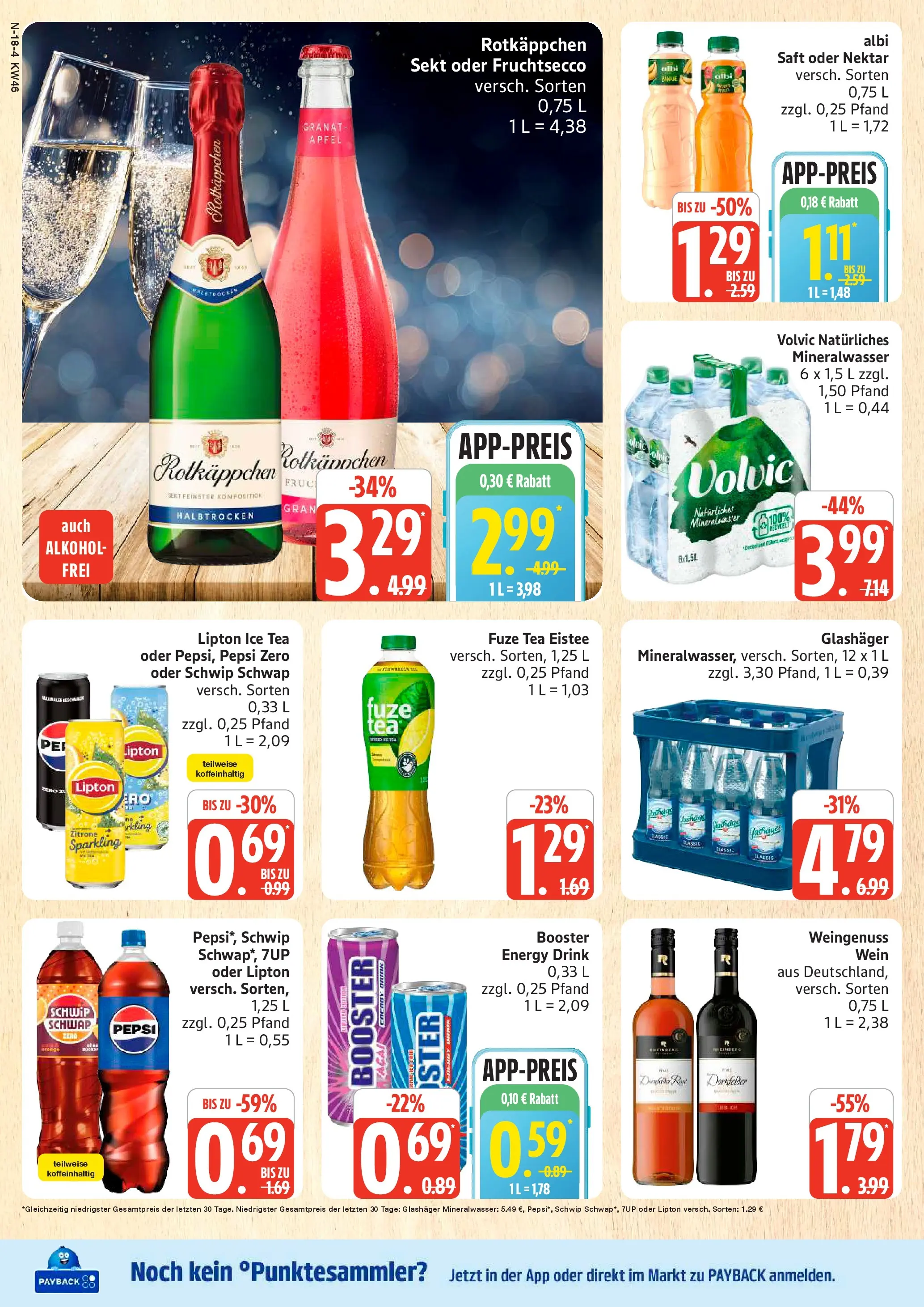 Marktkauf Prospekt Neuenkirchen	 (ab 10.11.2025) » Angebote online | Seite: 18 | Produkte: Schwip schwap, Fruchtsecco, Zitrone, Saft