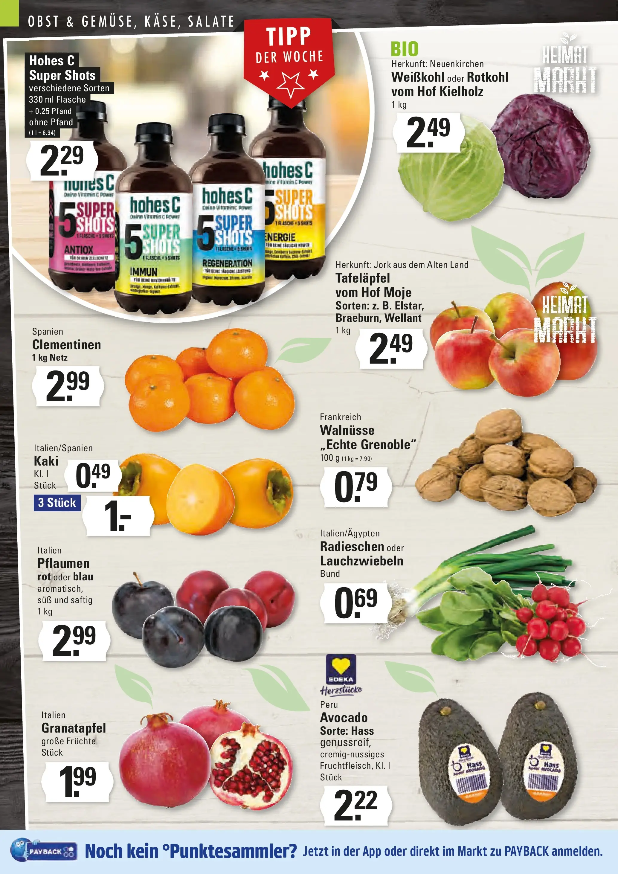 Edeka prospekt Stade	 (ab 09.11.2025) » Angebote Online | Seite: 2 | Produkte: Pflaumen, Rotkohl, Obst, Hohes c