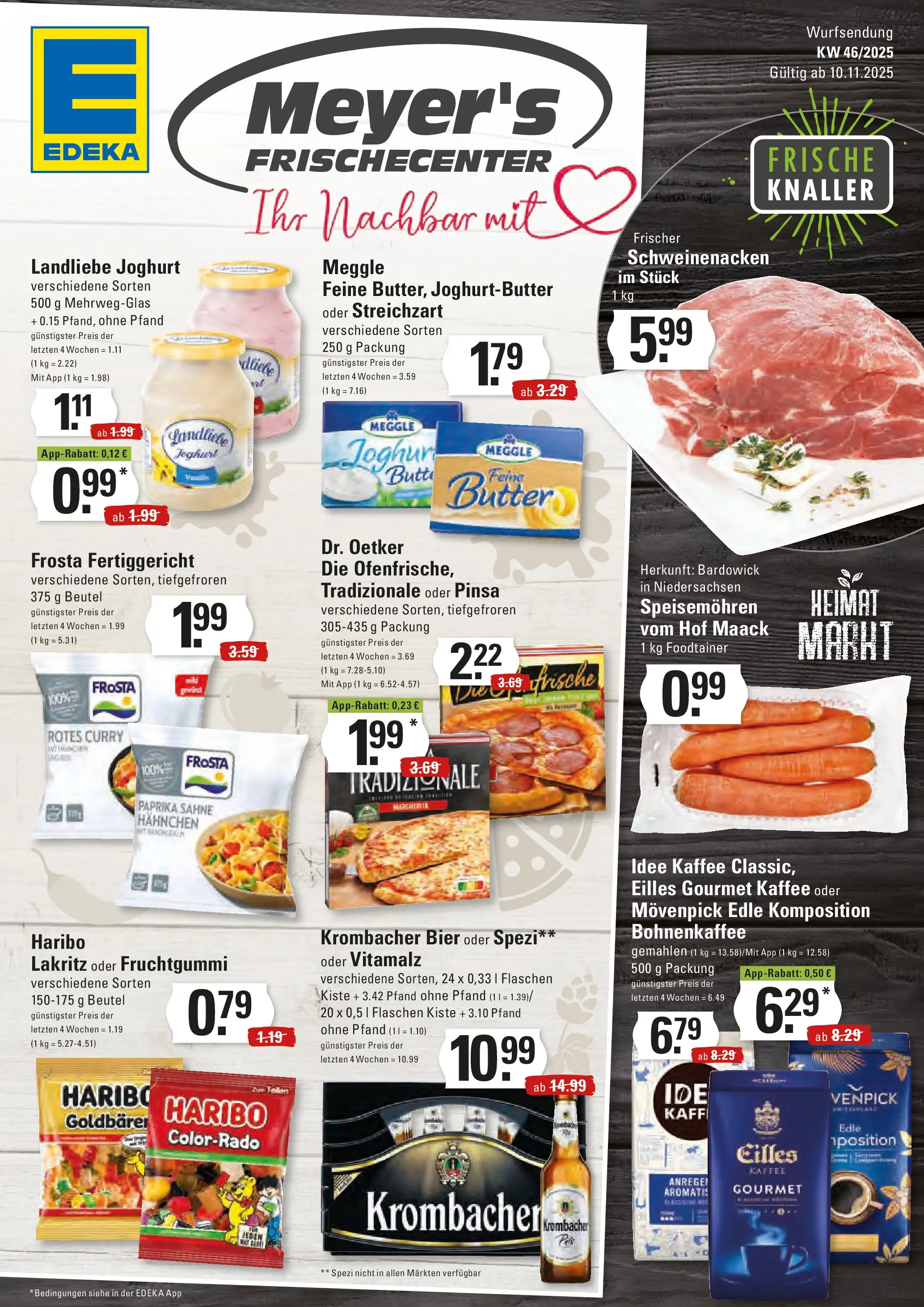 Edeka prospekt Hamburg	 (ab 10.11.2025) » Angebote Online | Seite: 1 | Produkte: Haribo, Kaffee, Landliebe joghurt, Krombacher