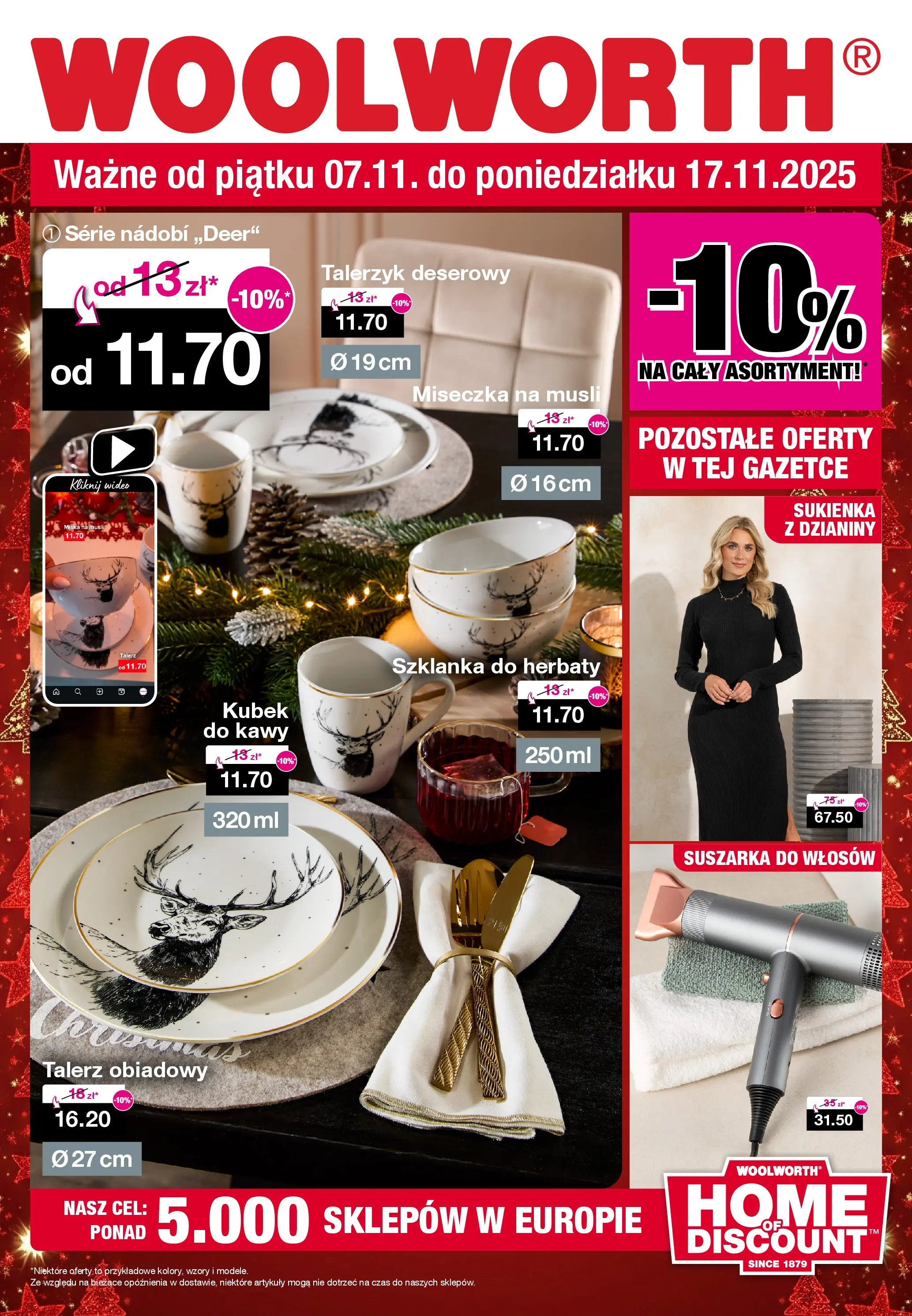 Woolworth - Woolworth: Cotygodniowe oferty od (06.11.2025 - 17.11.2025) | Strona: 1
