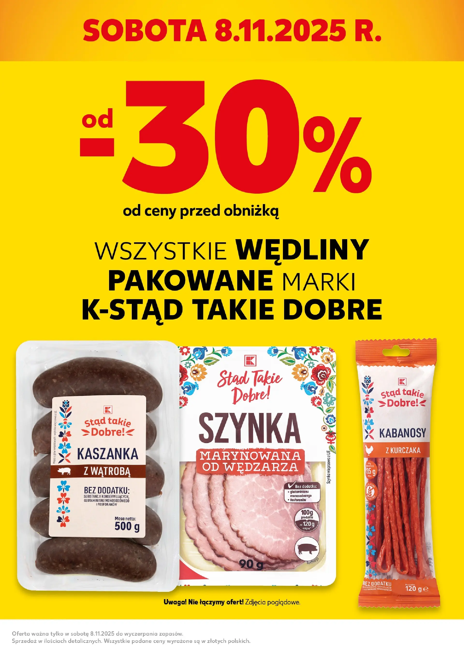 Kaufland gazetka - Super Sobota od 08.11.2025 - od jutra PDF | Strona: 3 | Produkty: Mięso, Kabanosy, Kaszanka, Wędliny
