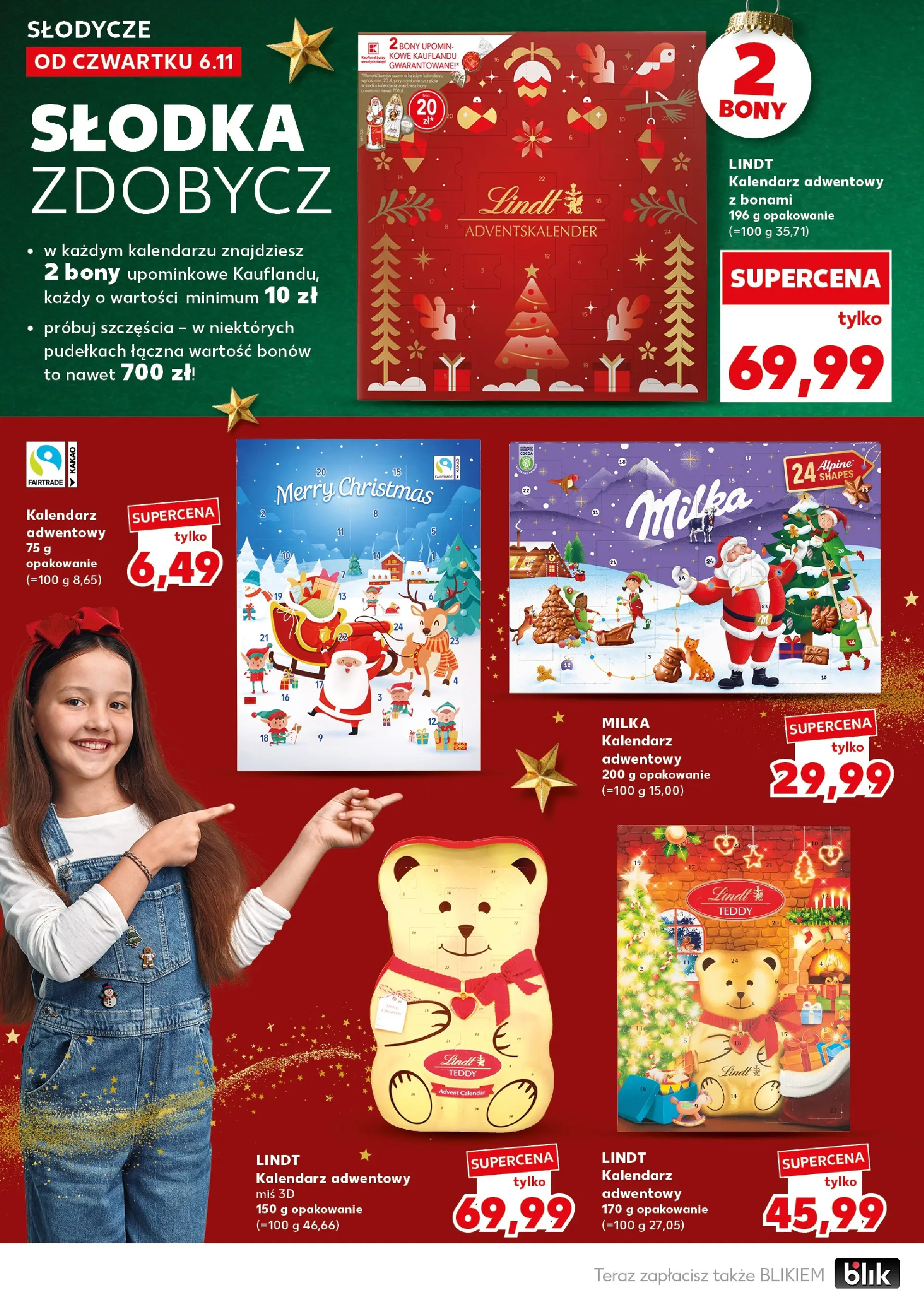 Kaufland gazetka - Super Sobota od 08.11.2025 - od jutra PDF | Strona: 6 | Produkty: Słodycze, Kalendarz adwentowy, Kalendarz, Milka