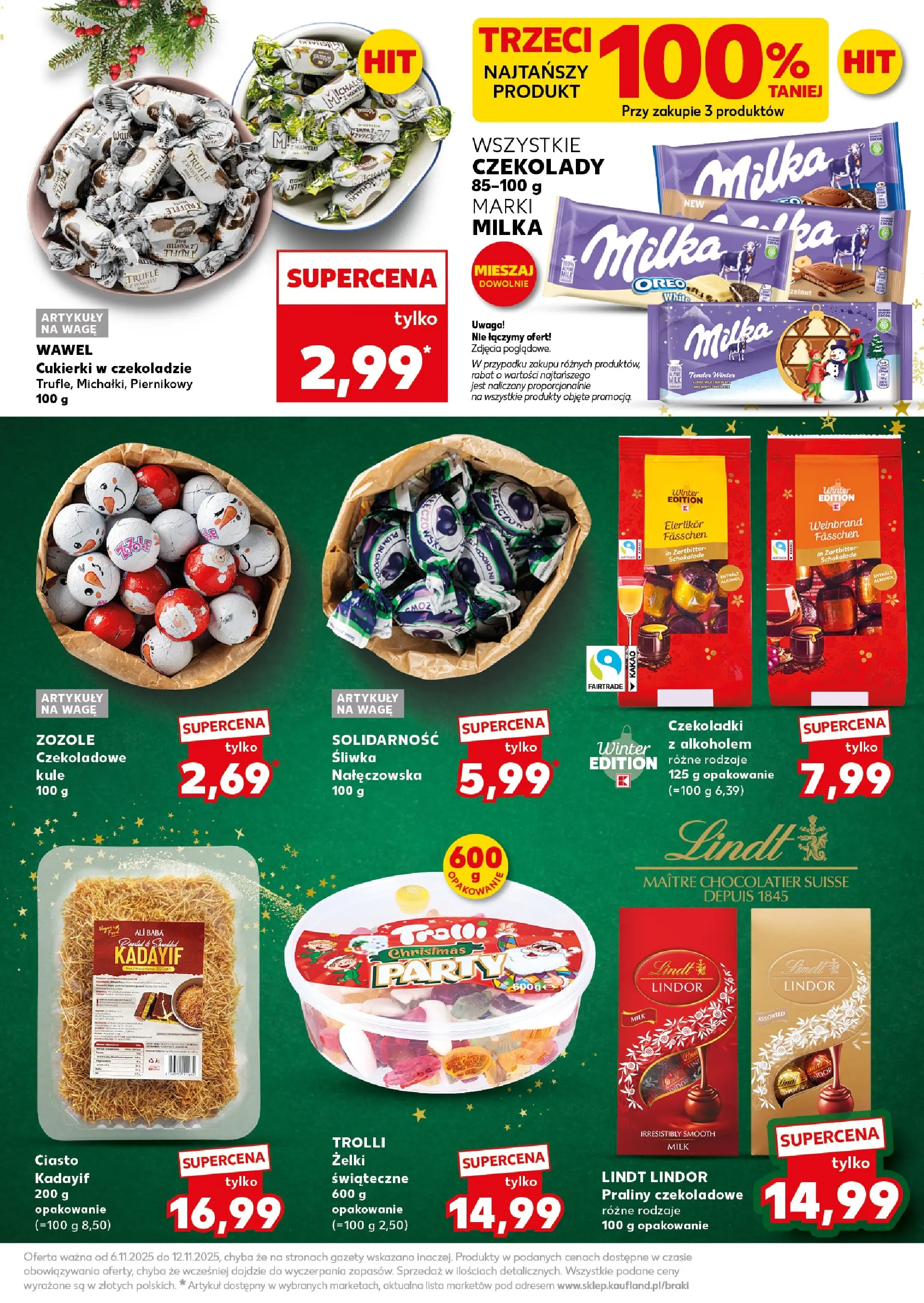 Kaufland gazetka - Super Sobota od 08.11.2025 - od jutra PDF | Strona: 7 | Produkty: Czekolady, Czekoladki, Czekolady milka, Żelki