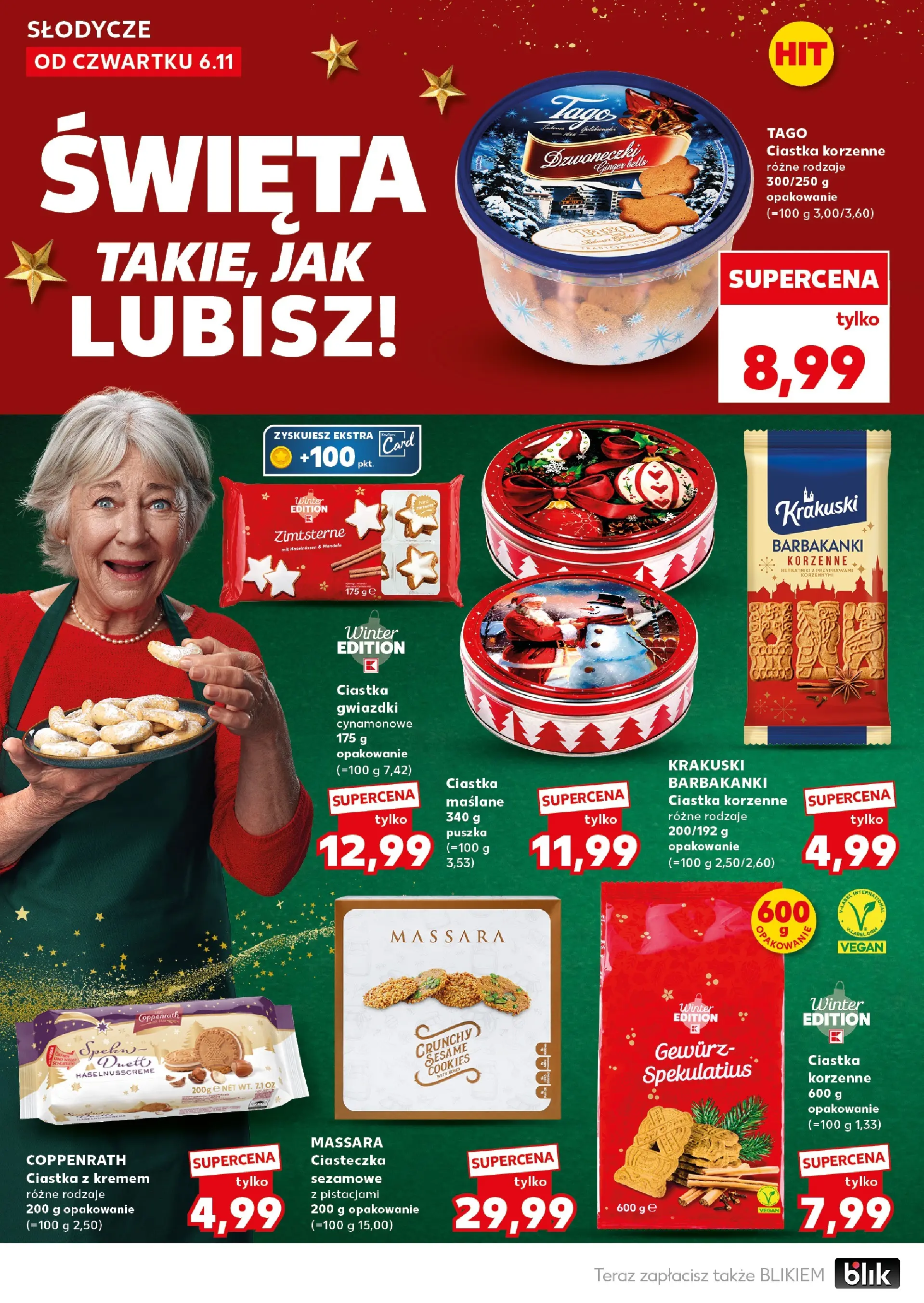 Kaufland gazetka - Super Sobota od 08.11.2025 - od jutra PDF | Strona: 8 | Produkty: Słodycze, Ciastka z kremem, Ciastka korzenne, Ciasteczka