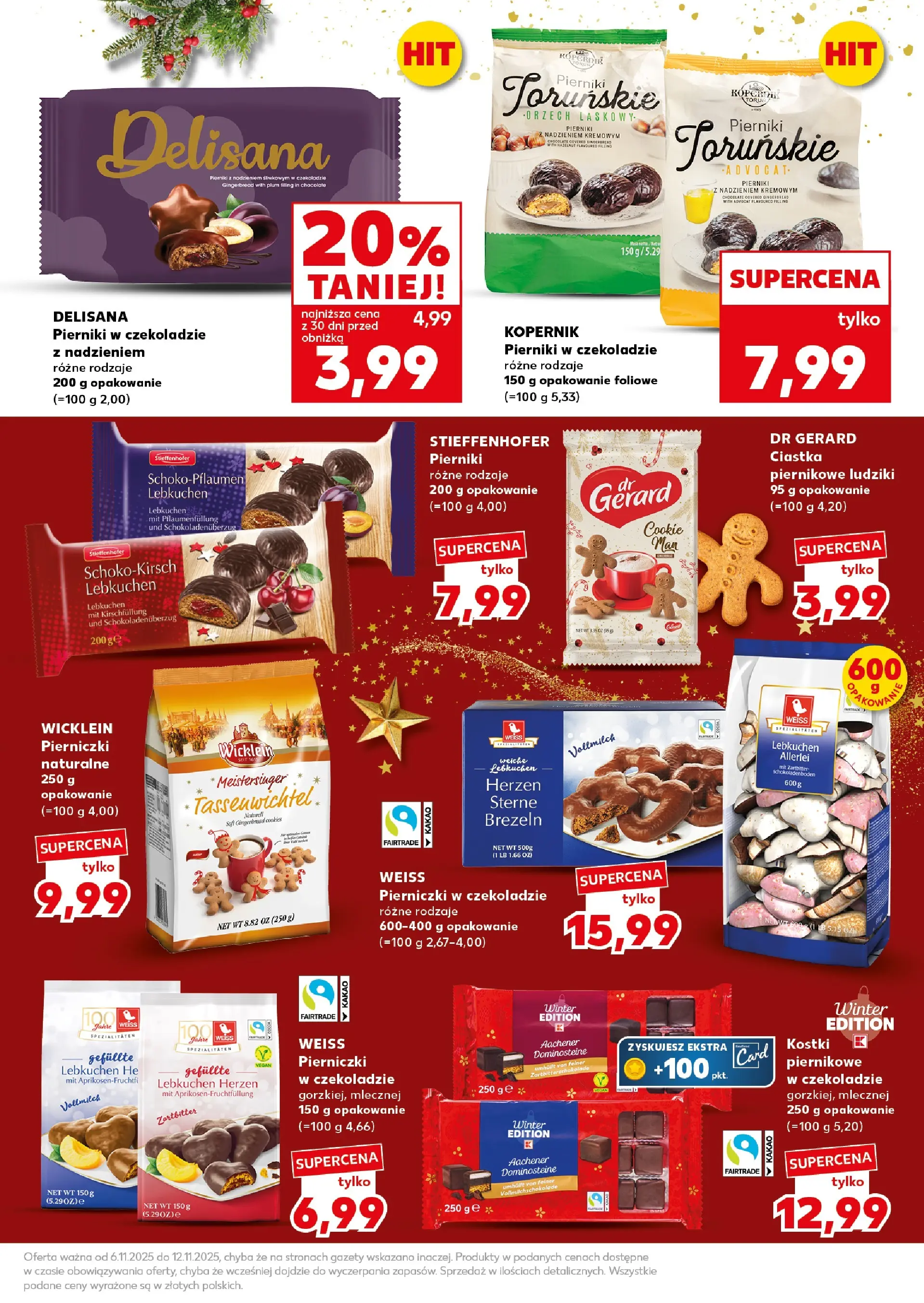 Kaufland gazetka - Super Sobota od 08.11.2025 - od jutra PDF | Strona: 9 | Produkty: Pierniki, Kakao, Pierniki w czekoladzie, Ciastka