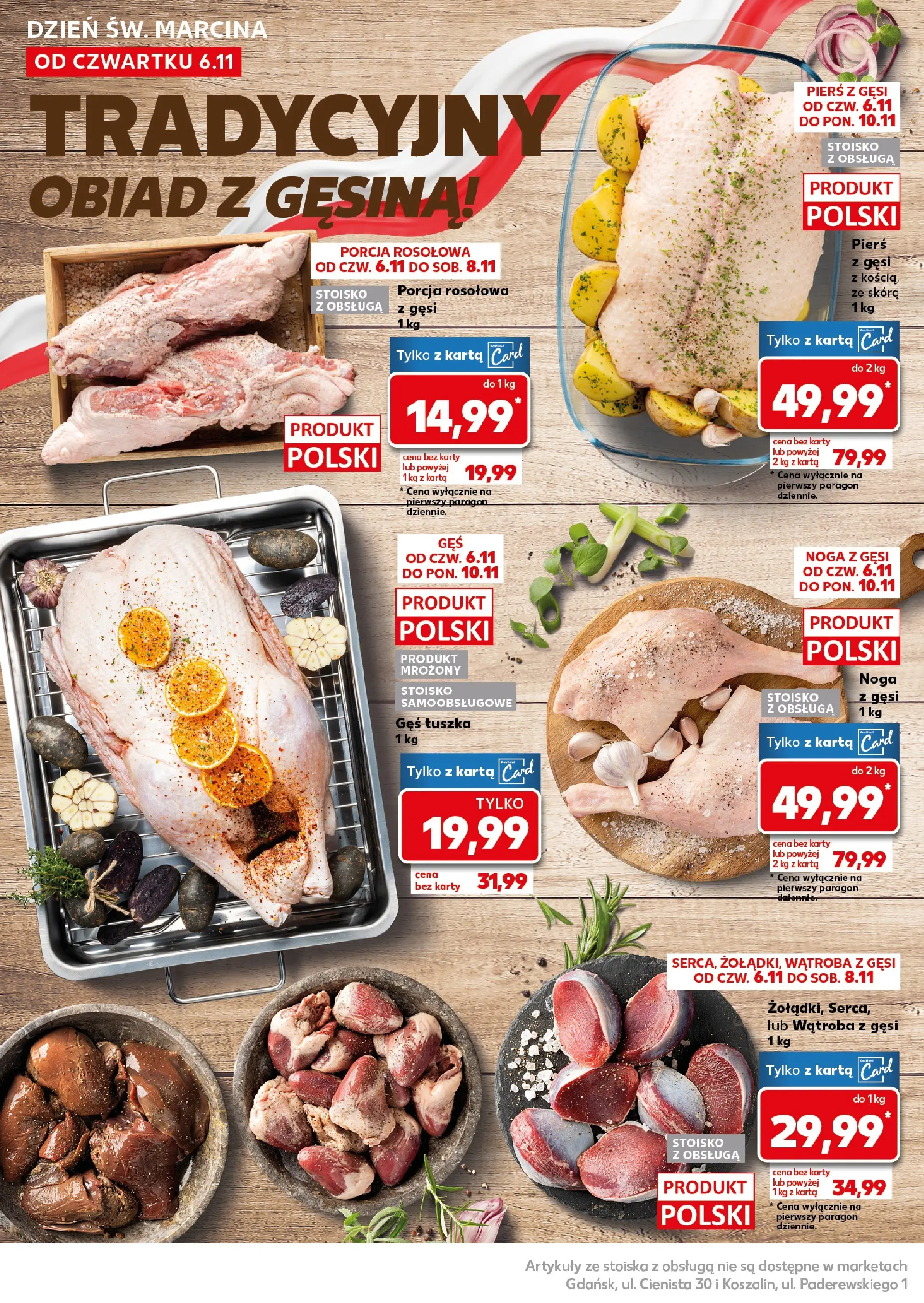 Kaufland gazetka - Super Sobota od 08.11.2025 - od jutra PDF | Strona: 10 | Produkty: Karta, Pierś z gęsi, Gęś