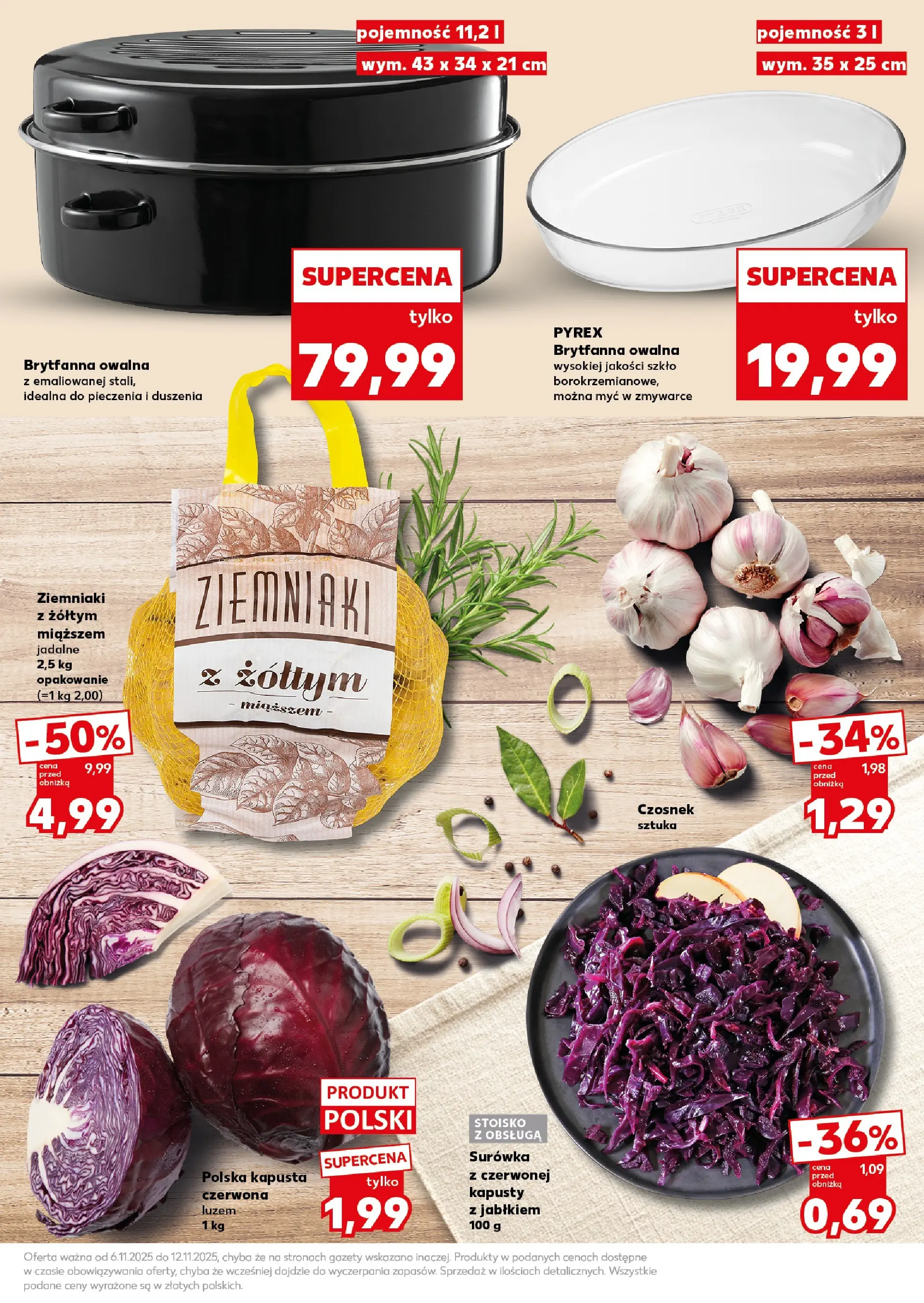 Kaufland gazetka - Super Sobota od 08.11.2025 - od jutra PDF | Strona: 11 | Produkty: Czosnek, Kapusta, Ziemniaki