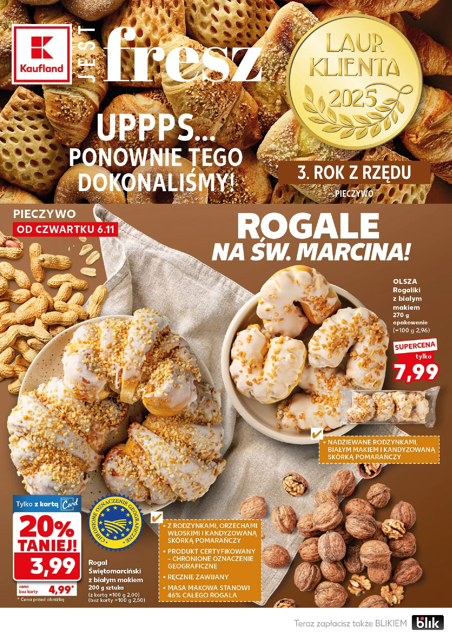 Kaufland gazetka - Super Sobota od 08.11.2025 - od jutra PDF | Strona: 16 | Produkty: Pieczywo, Karta, Masa makowa