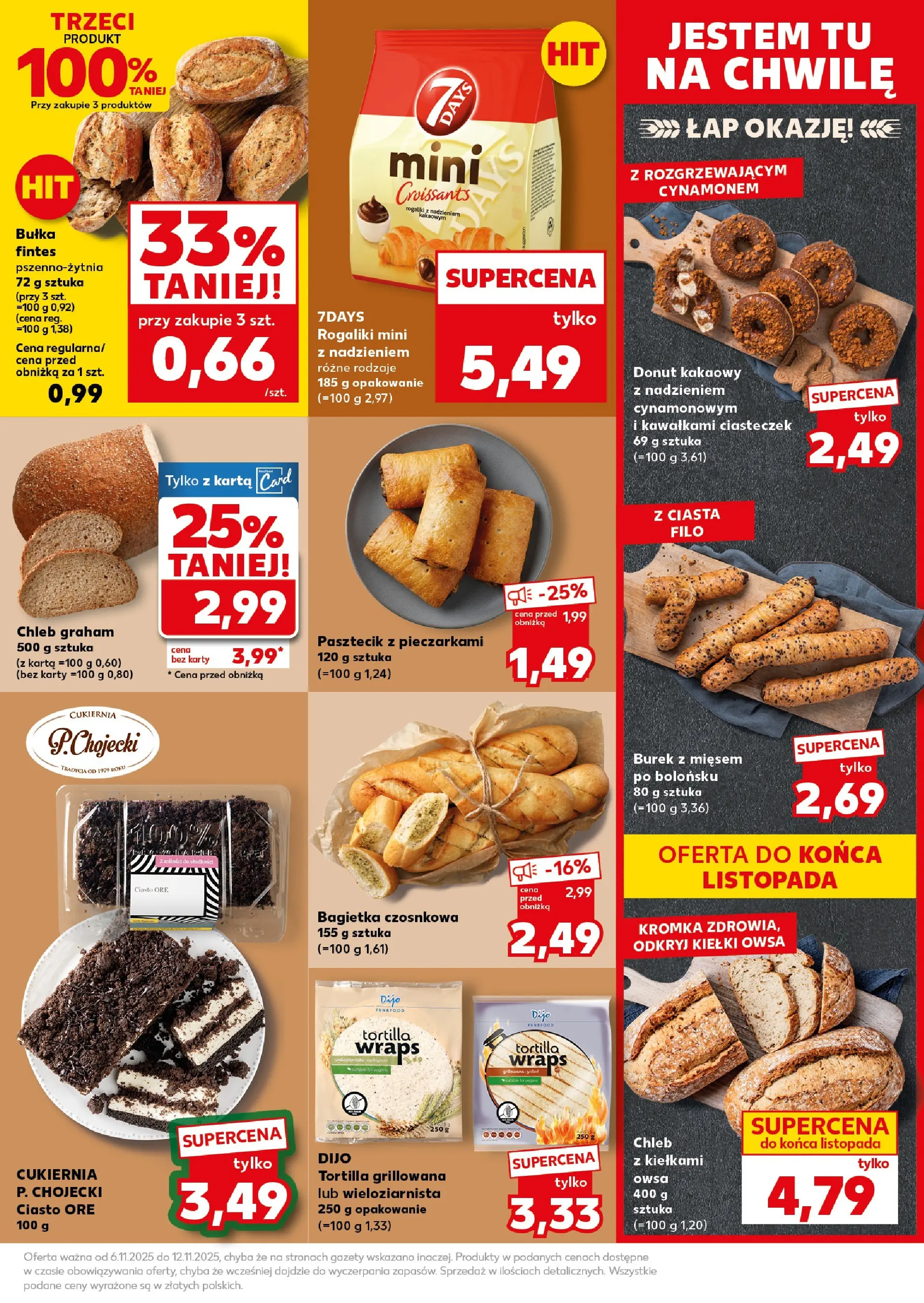Kaufland gazetka - Super Sobota od 08.11.2025 - od jutra PDF | Strona: 17 | Produkty: Karta, Bagietka czosnkowa, Bułka, Donut