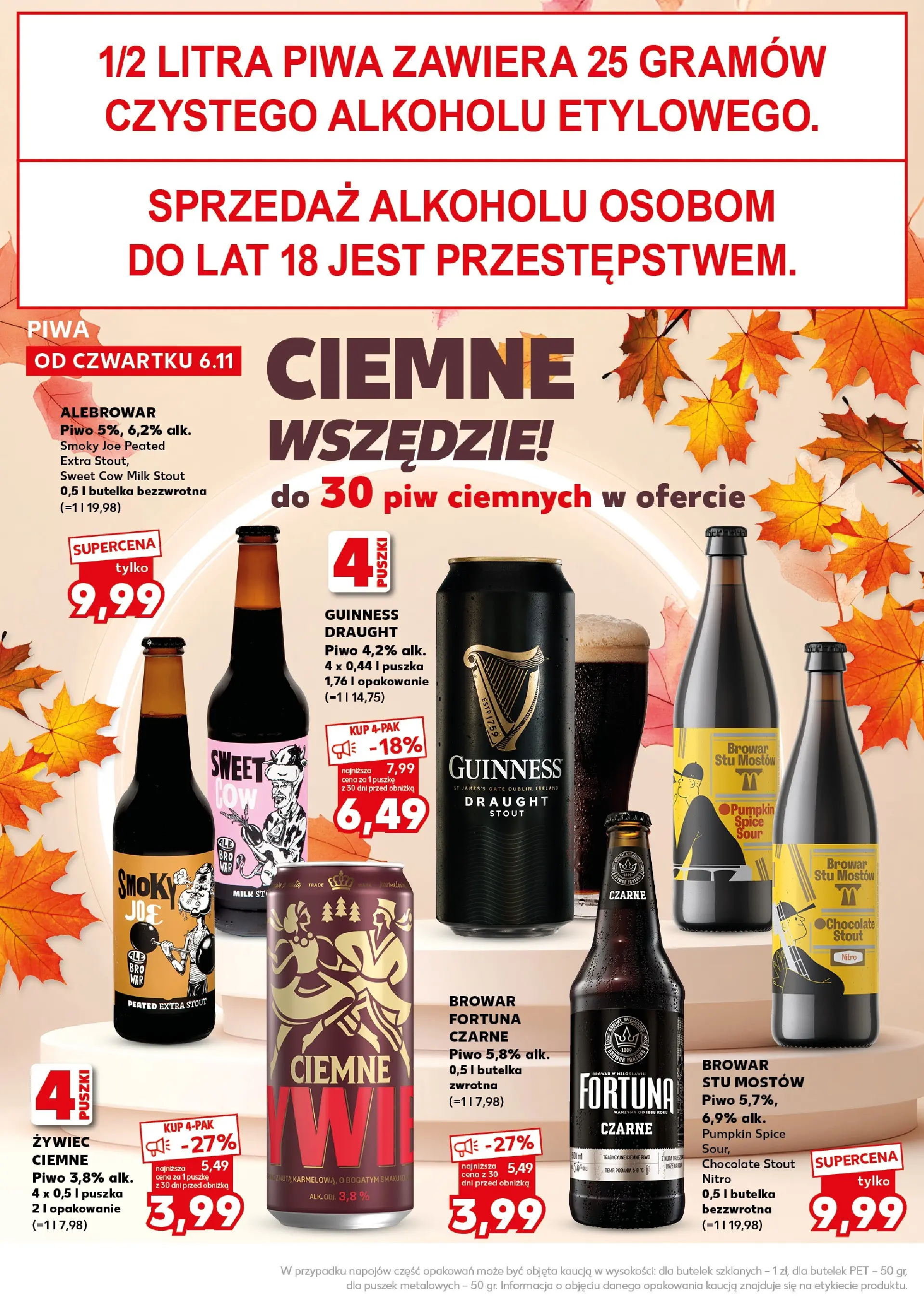 Kaufland gazetka - Super Sobota od 08.11.2025 - od jutra PDF | Strona: 22 | Produkty: Guinness, Piwo
