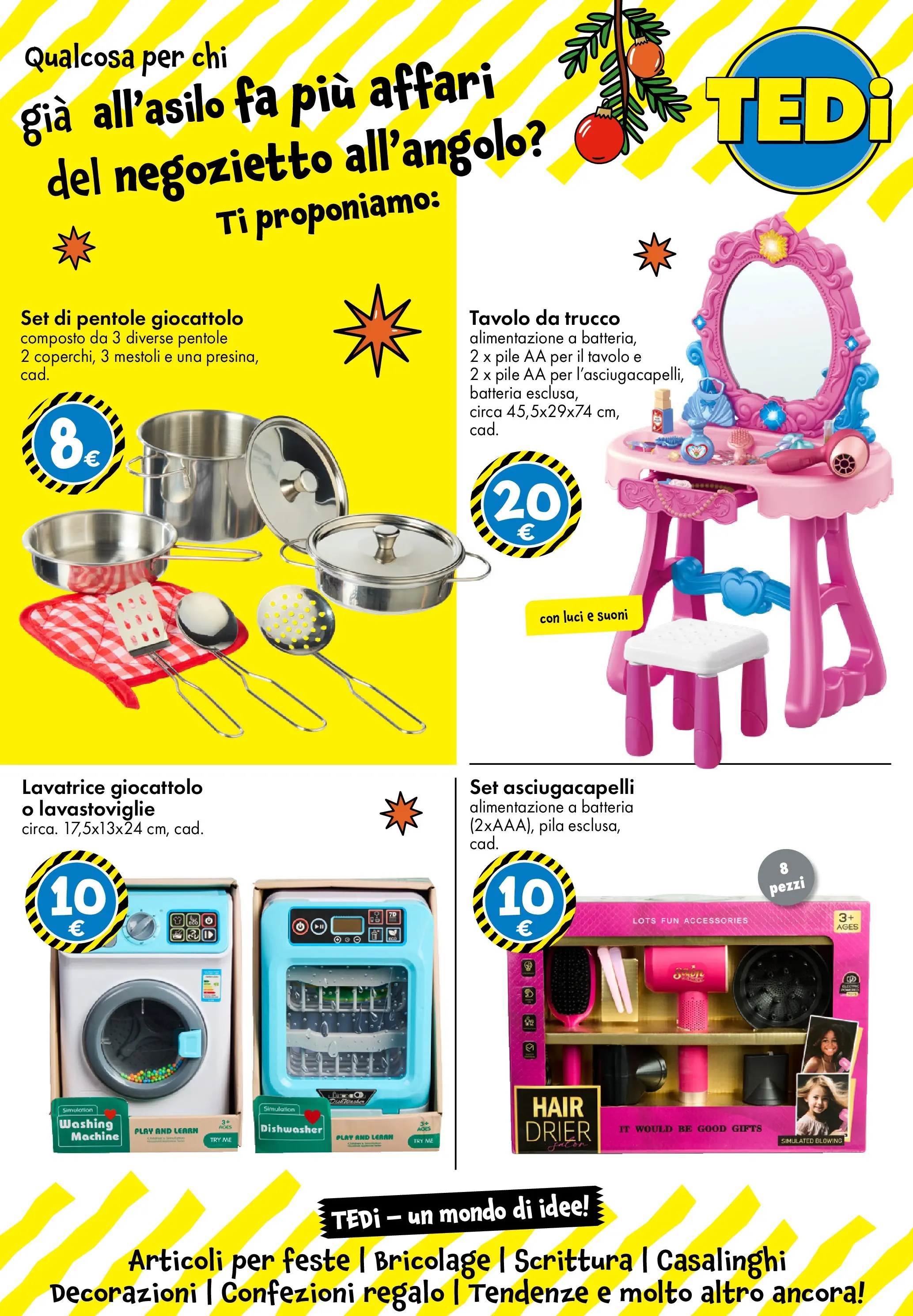 Nuovo TEDi - TEDi volantino fino al 15.11.2025 dal 06/11/2025 > offerte anteprima 🛍️ | Pagina: 18 | Prodotti: Asciugacapelli, Tavolo, Batteria, Decorazioni