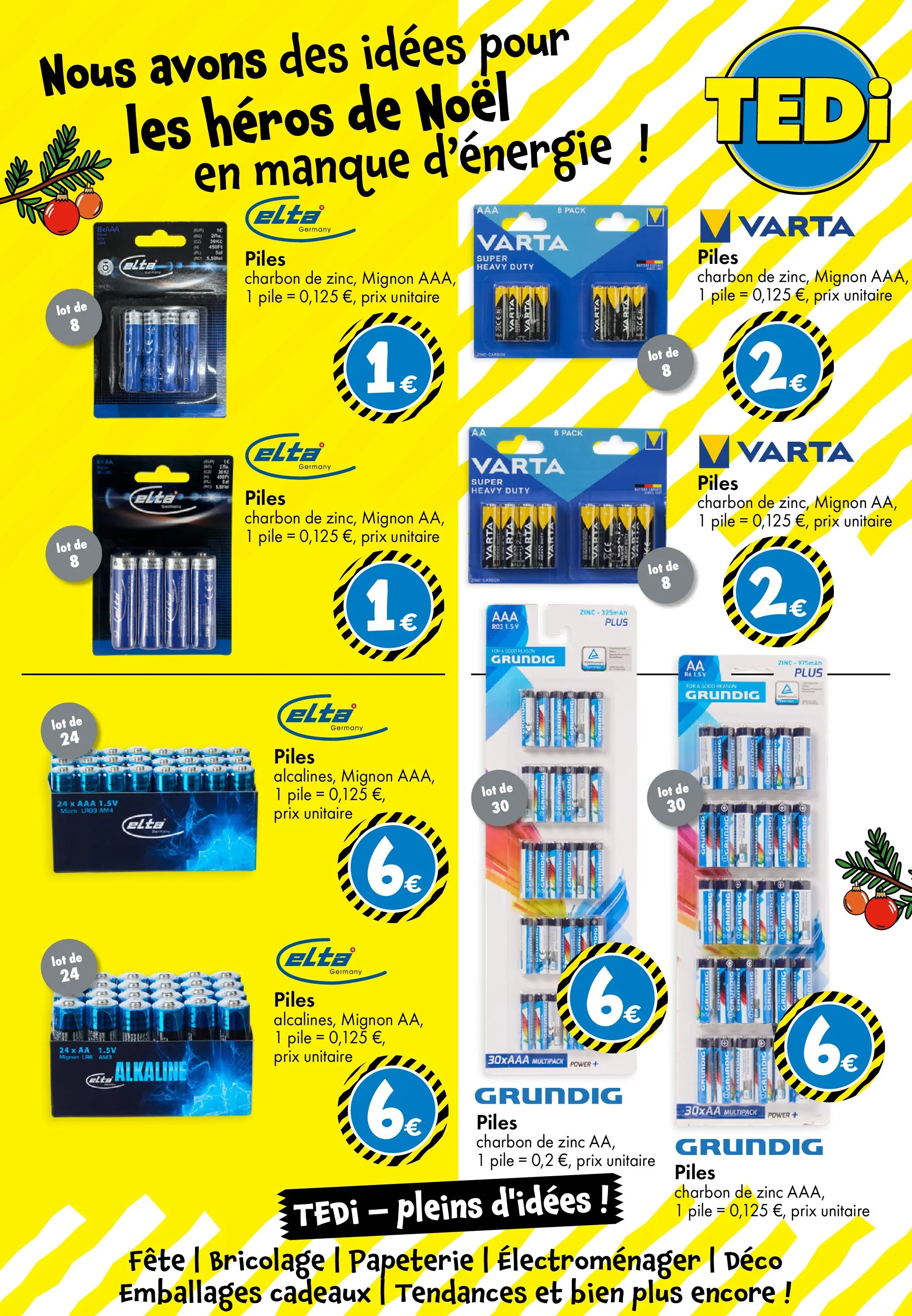 TEDi - TEDi - pleins d'idées à partir du 06/11/2025 - promo en ligne | Page: 13 | Produits: Piles