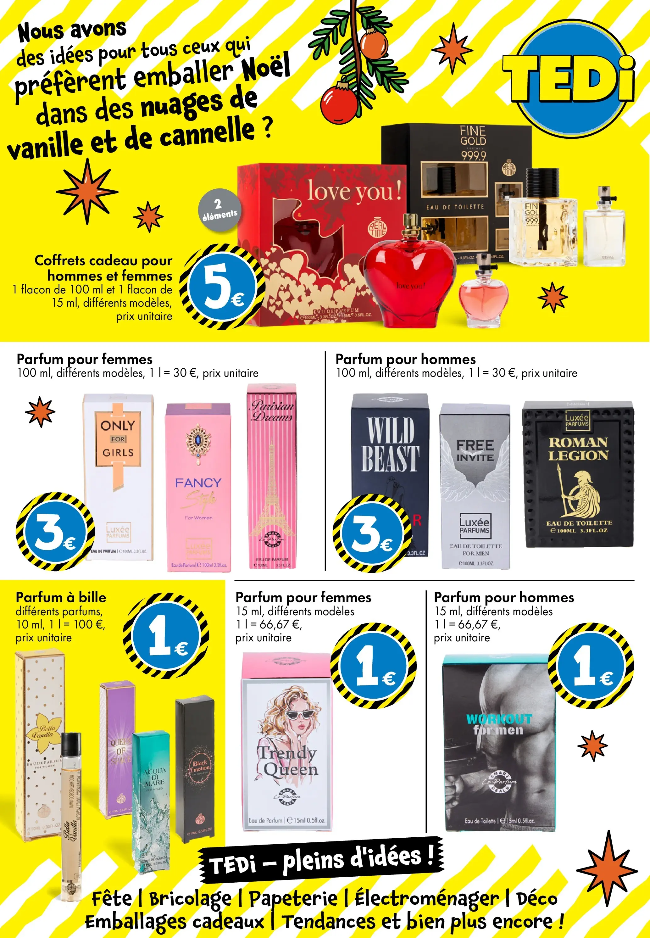 TEDi - TEDi - pleins d'idées à partir du 06/11/2025 - promo en ligne | Page: 19 | Produits: Parfum, Eau de toilette, Cannelle, Eau de parfum