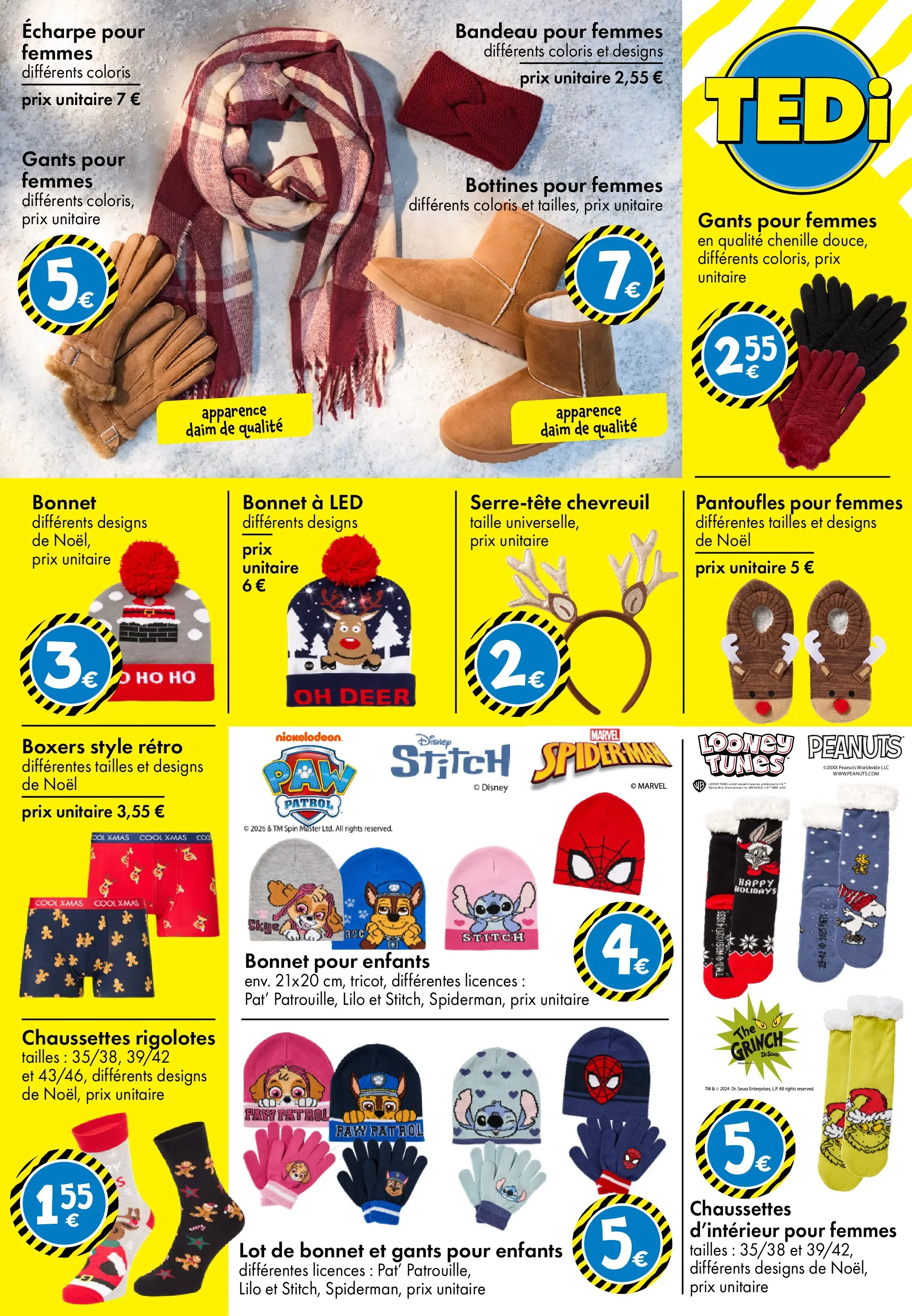 TEDi - TEDi - pleins d'idées à partir du 06/11/2025 - promo en ligne | Page: 21 | Produits: Bonnet, Écharpe, Bottines, Gants