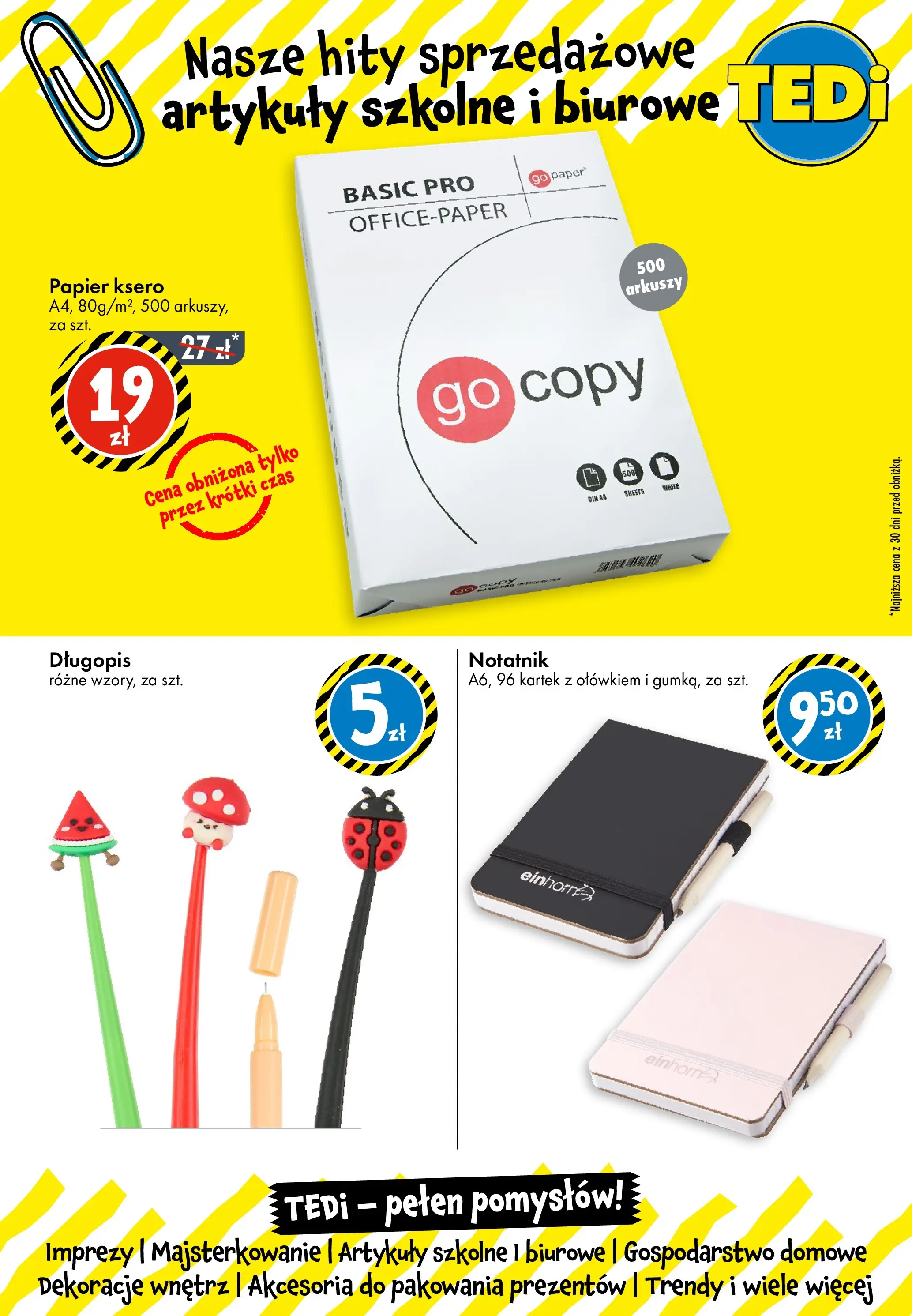 TEDi Gazetka - Kwidzyn od (13.11.2025 - 20.11.2025) | Strona: 2 | Produkty: Artykuły szkolne, Papier ksero