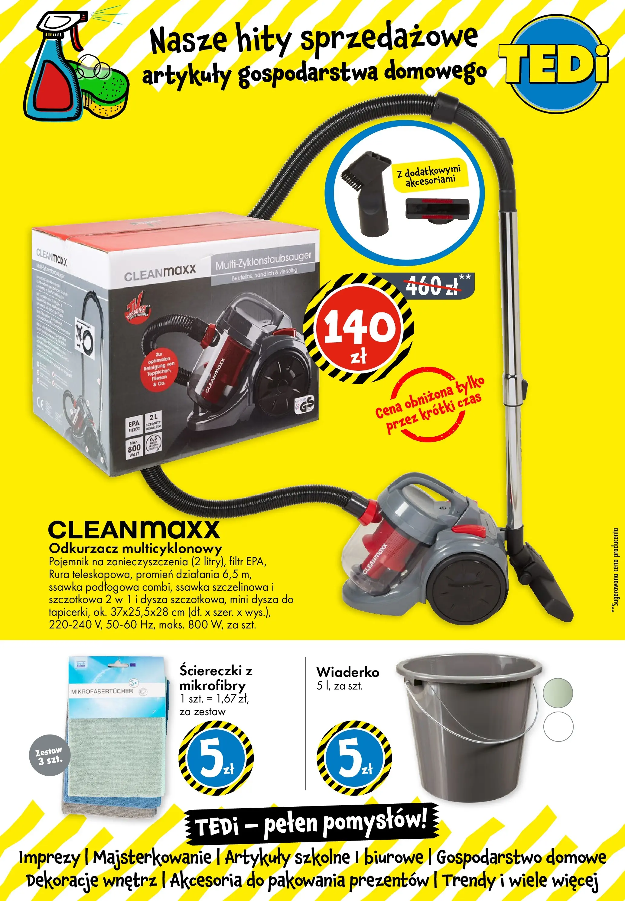 TEDi Gazetka - Kwidzyn od (13.11.2025 - 20.11.2025) | Strona: 7 | Produkty: Odkurzacz, Artykuły szkolne