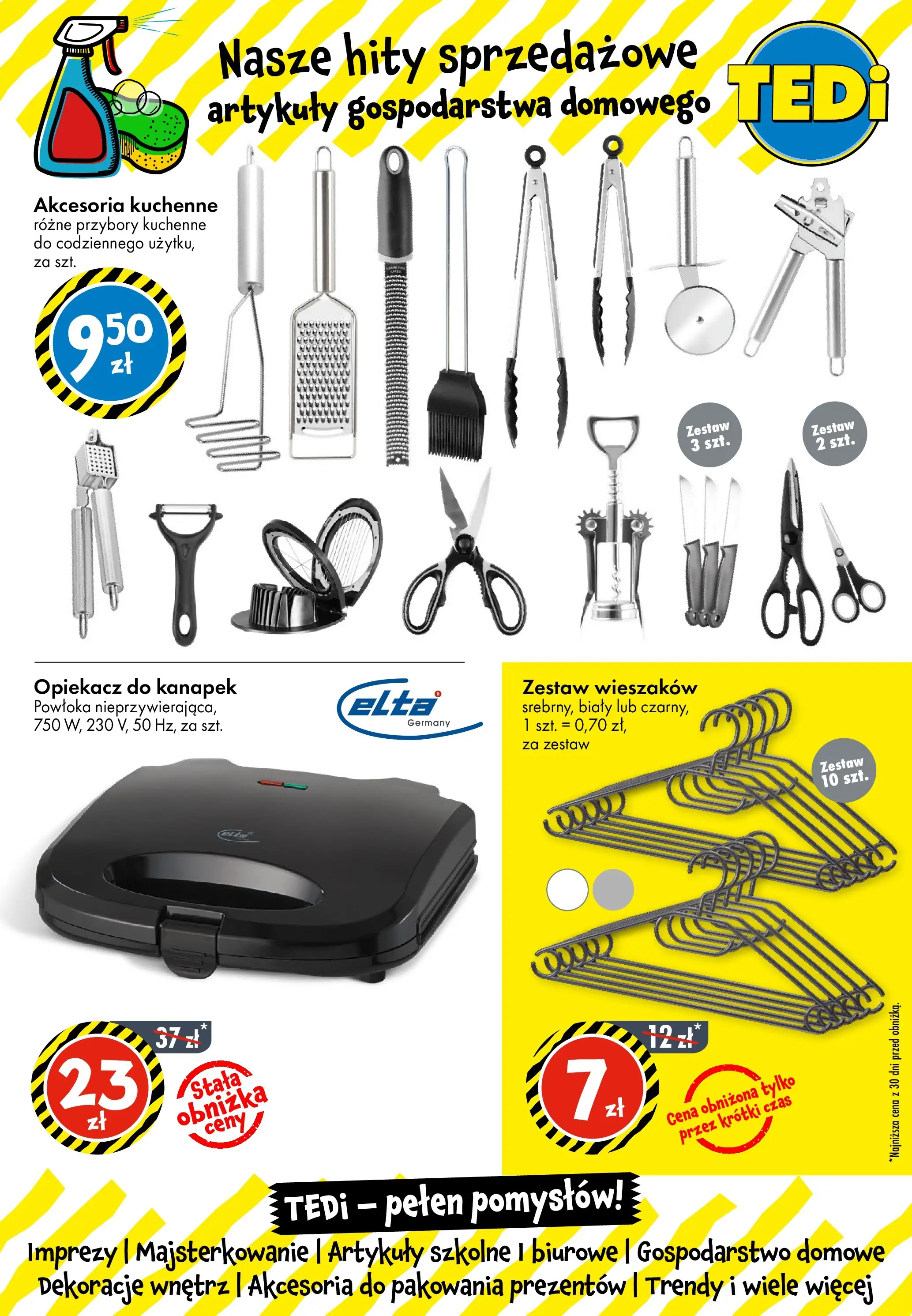 TEDi Gazetka - Kwidzyn od (13.11.2025 - 20.11.2025) | Strona: 8 | Produkty: Opiekacz, Opiekacz do kanapek, Artykuły szkolne