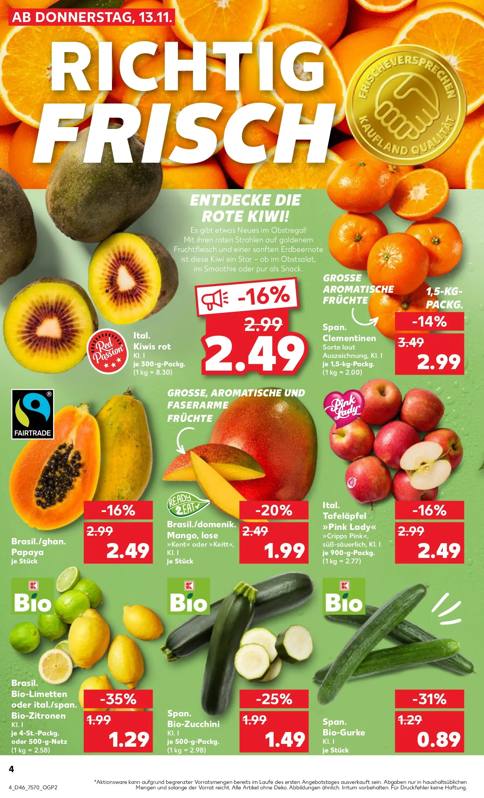 Prospekt Kaufland ab 12.11.2025 » Angebote Online zum Blättern | Seite: 4
