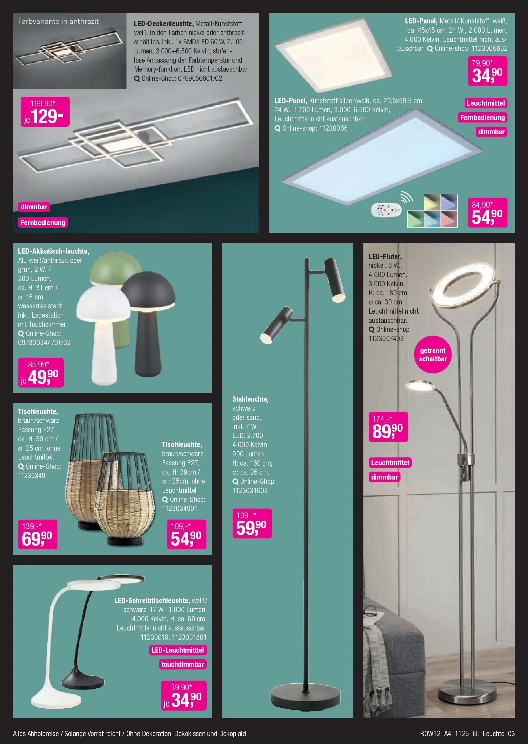 Entdecke - Leuchten Trends (ab 12.11.2025) zum Blättern | Seite: 3