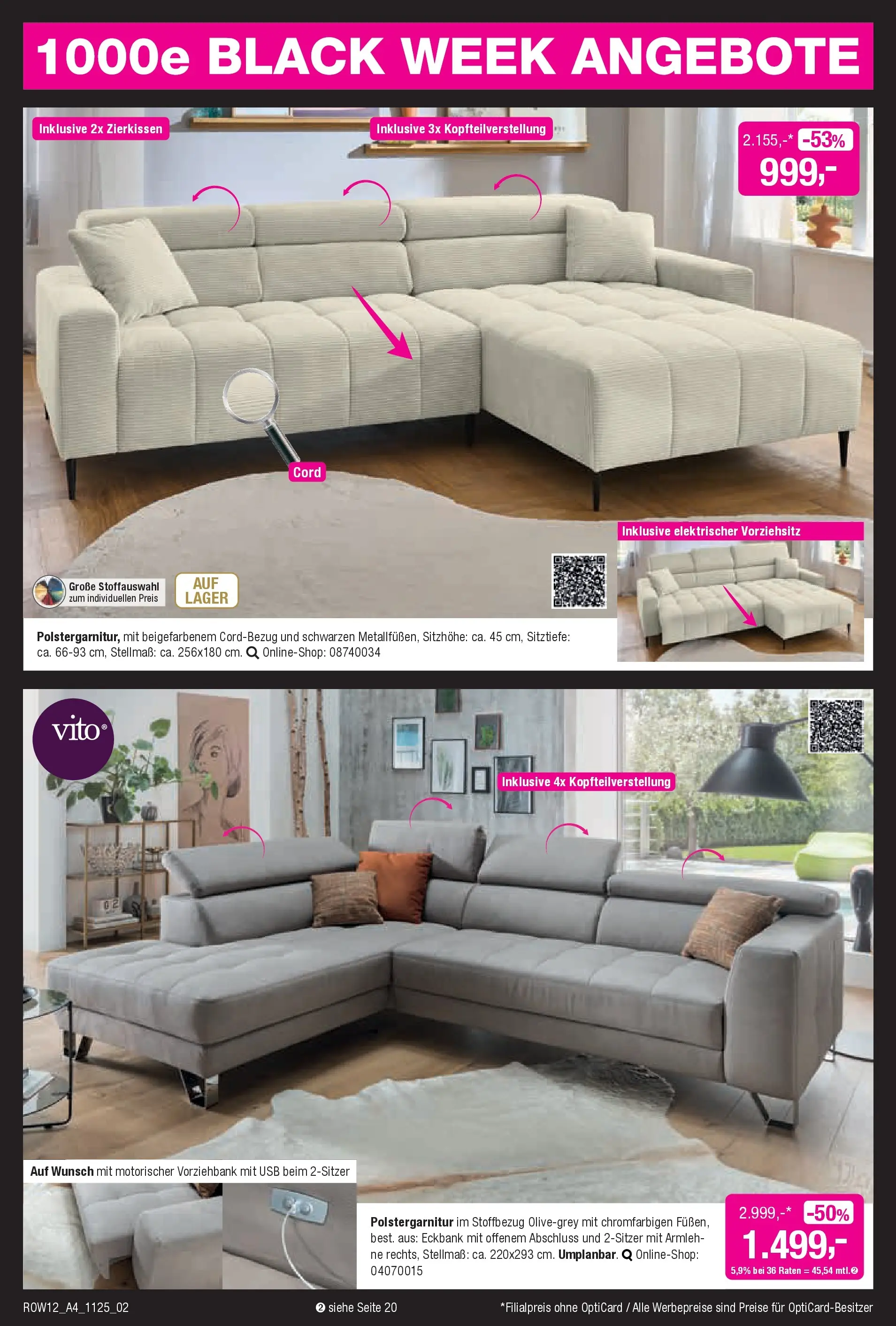 Entdecke - Black Shopping Week (ab 12.11.2025) zum Blättern | Seite: 2 | Produkte: USB, Eckbank