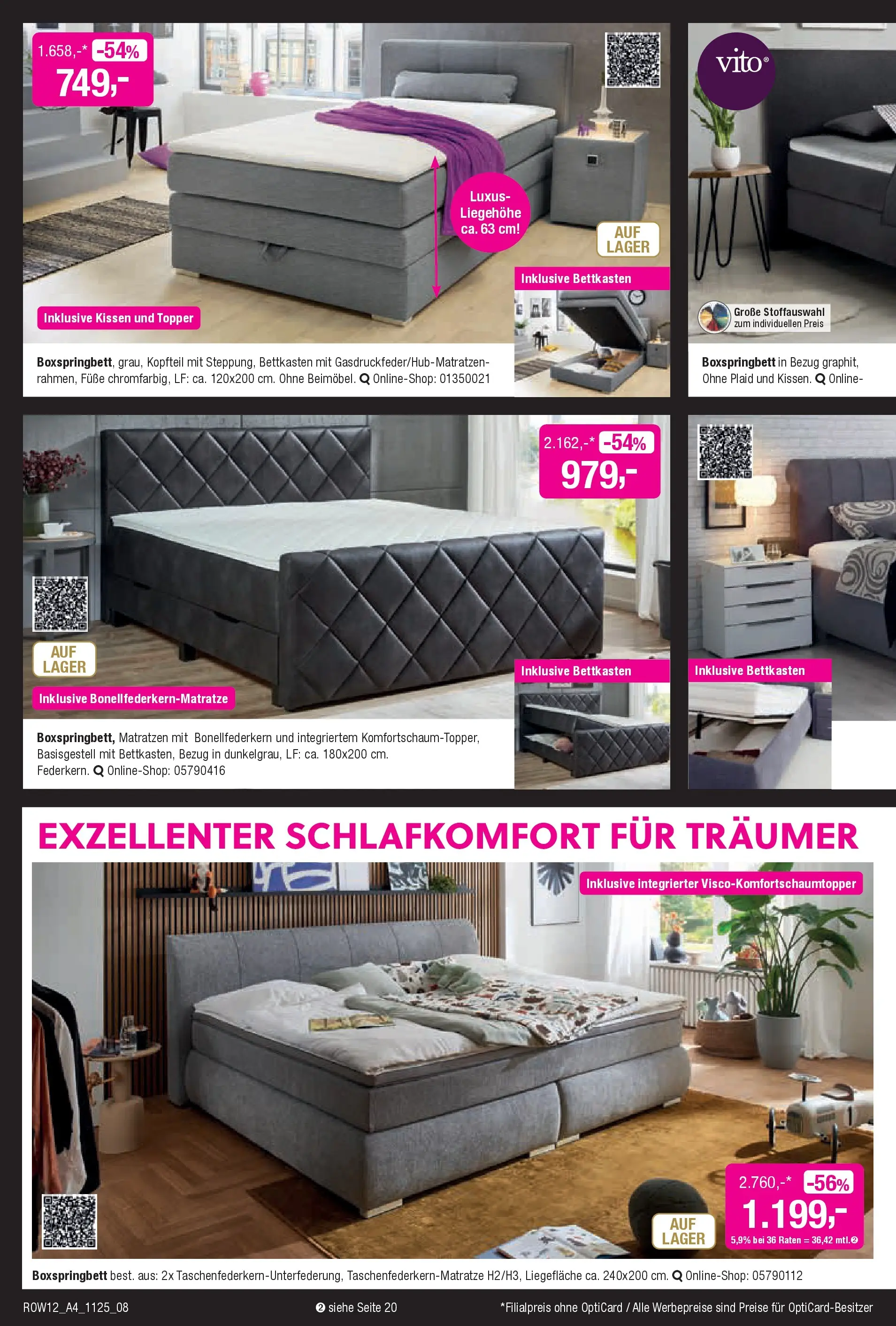 Entdecke - Black Shopping Week (ab 12.11.2025) zum Blättern | Seite: 8 | Produkte: Kissen, Boxspringbett, Topper