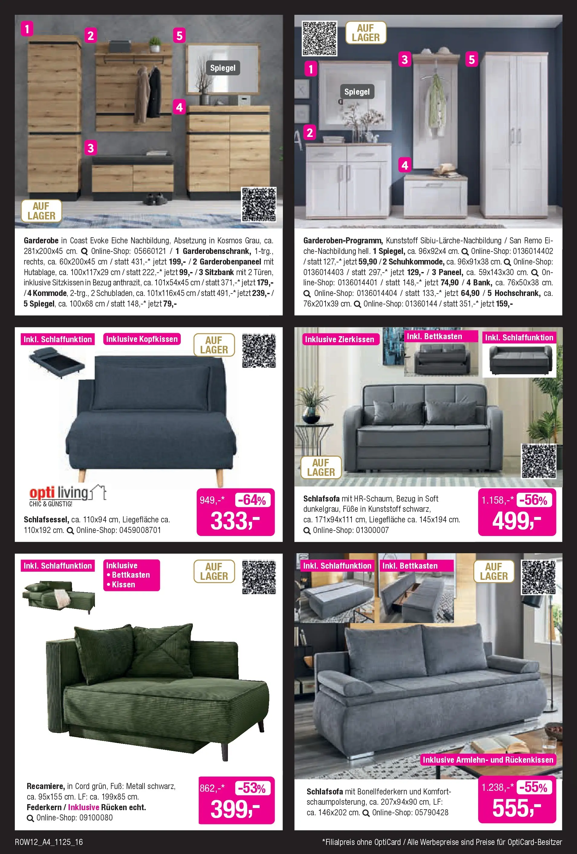 Entdecke - Black Shopping Week (ab 12.11.2025) zum Blättern | Seite: 16 | Produkte: Sitzbank, Kissen, Kopfkissen, Spiegel