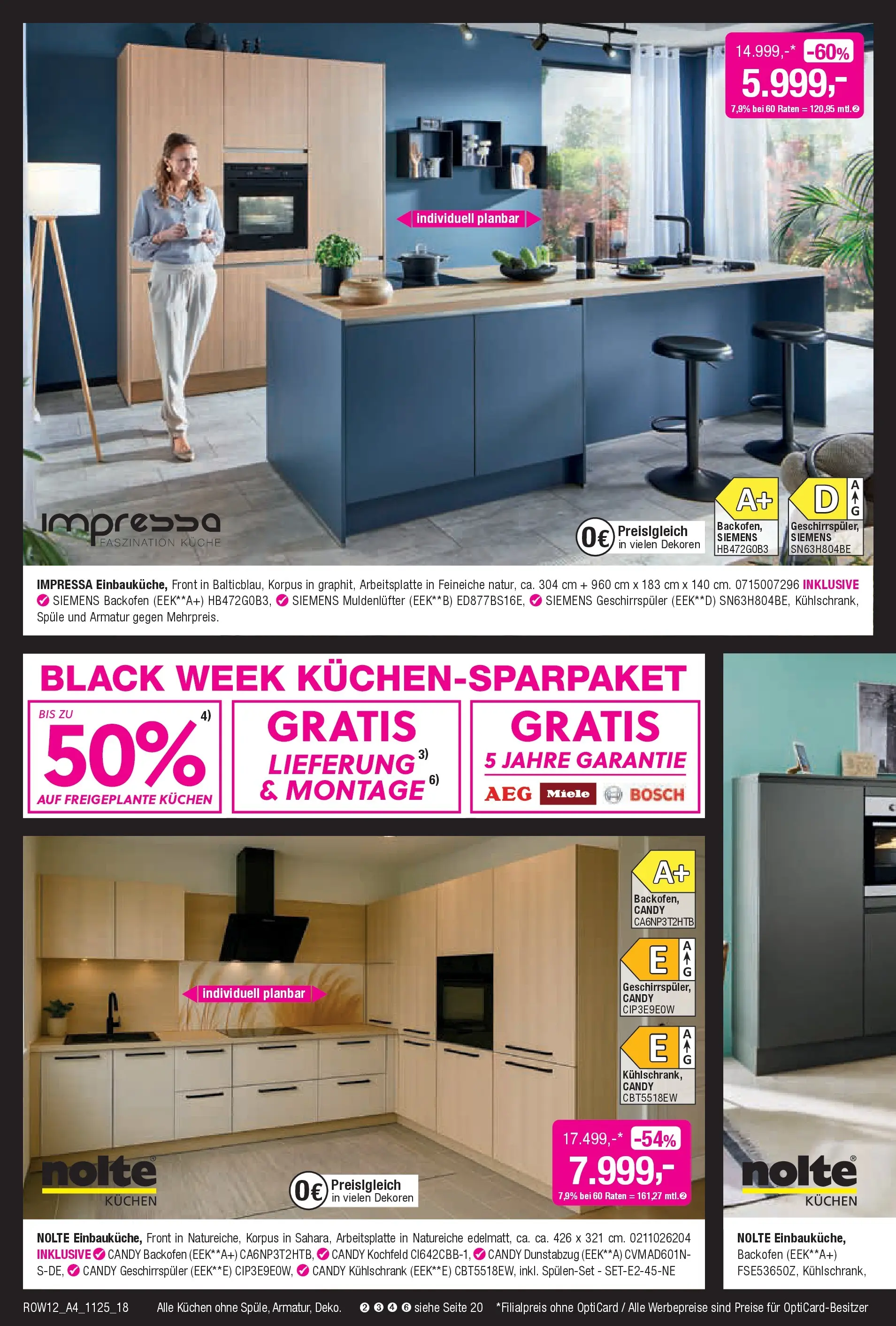 Entdecke - Black Shopping Week (ab 12.11.2025) zum Blättern | Seite: 18 | Produkte: Bosch, Kühlschrank, Kochfeld, Dunstabzug