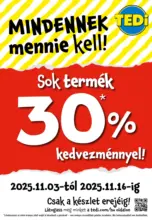 TEDi újság érvényessége 2025.11.15-ig