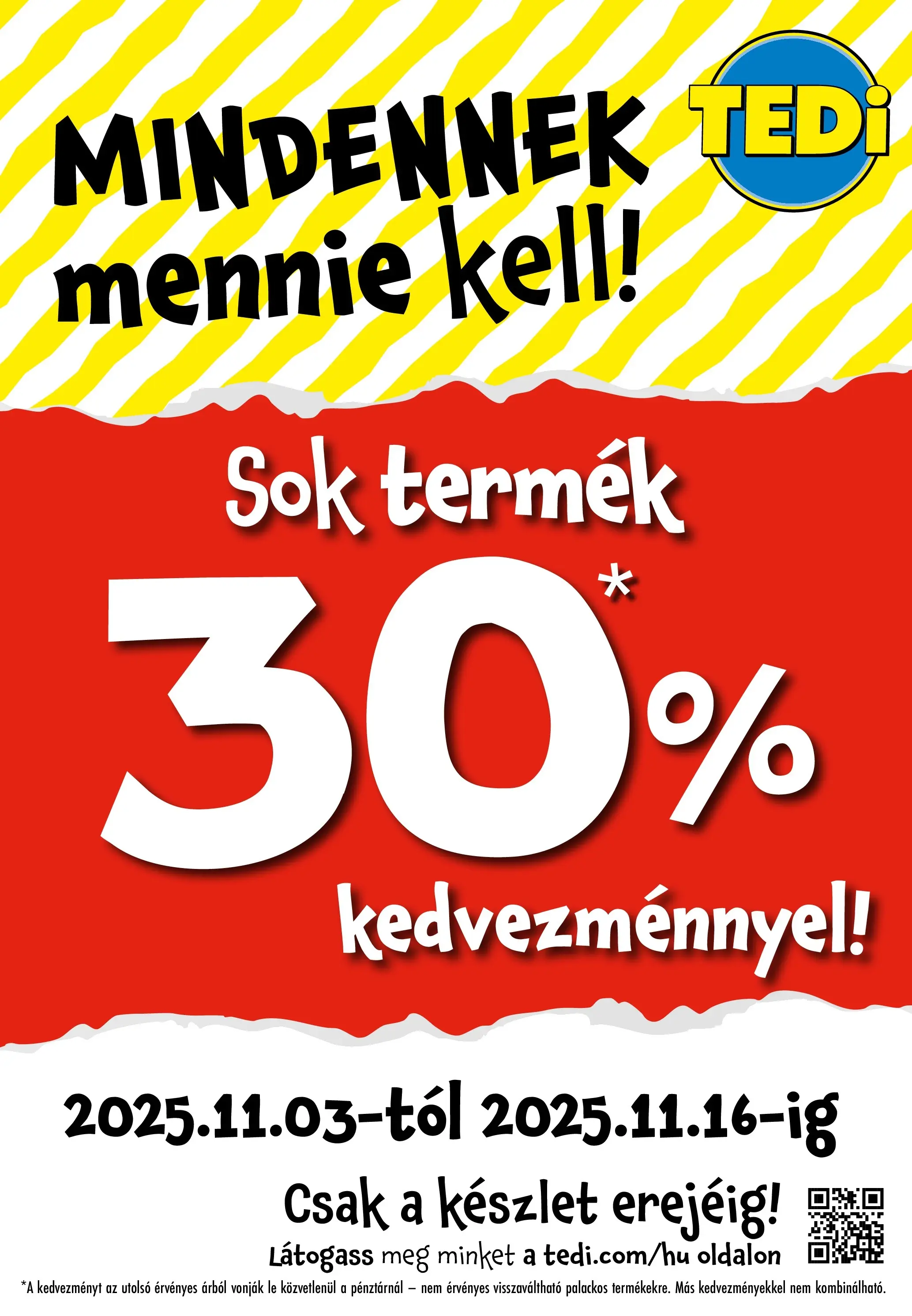 TEDi Akciós újság - 2025.11.07. -tól/töl > akció, lapozható szórólap 🛍️ | Oldal: 2