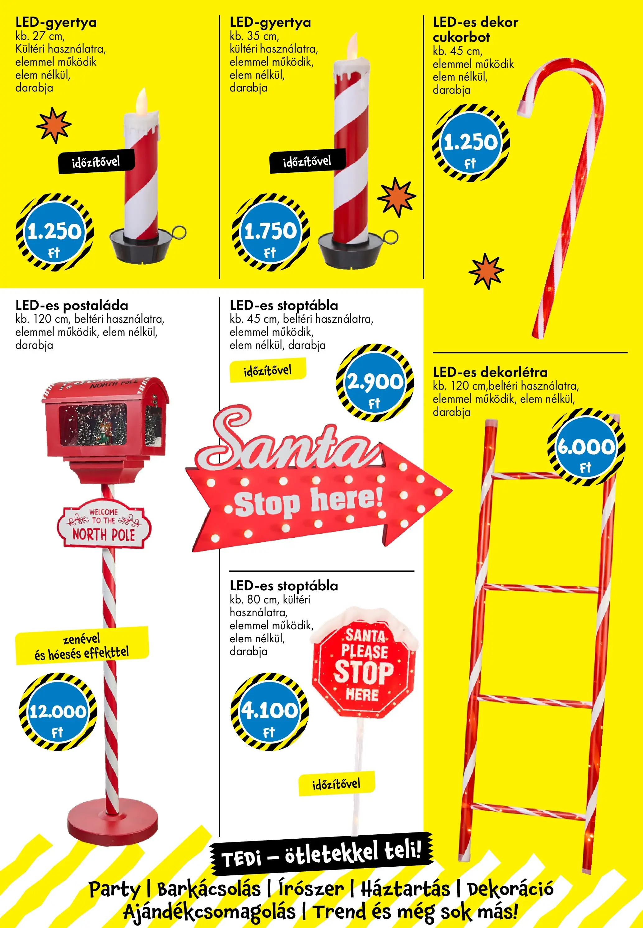 TEDi Akciós újság - 2025.11.07. -tól/töl > akció, lapozható szórólap 🛍️ | Oldal: 6 | Termékek: Postaláda, Dekoráció